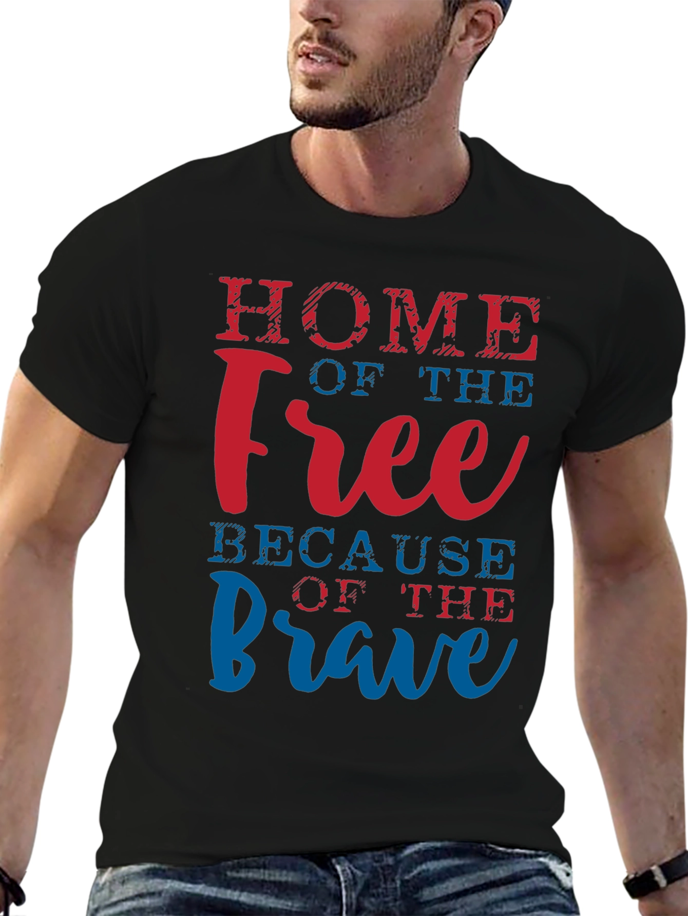 Home of the Free Patriotic Graphic Tee