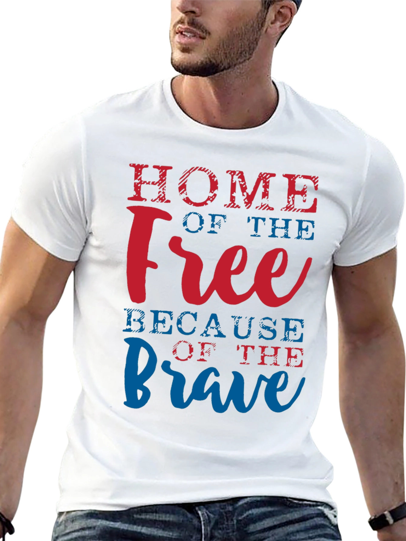 Home of the Free Patriotic Graphic Tee