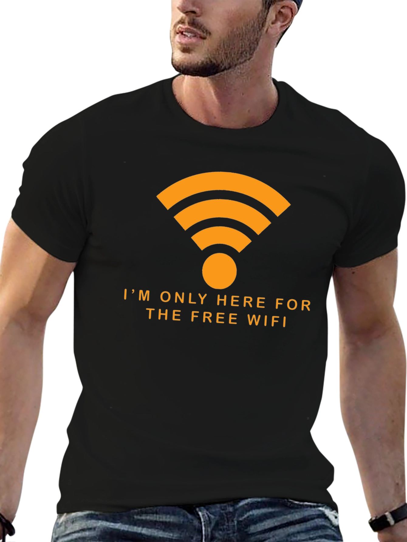 Free WiFi T-Shirt - Humorous Internet Lover Tee