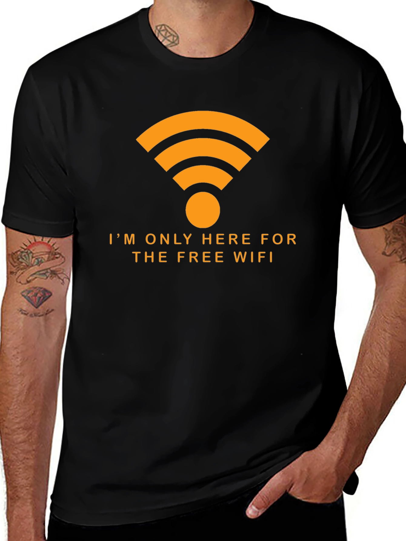 Free WiFi T-Shirt - Humorous Internet Lover Tee