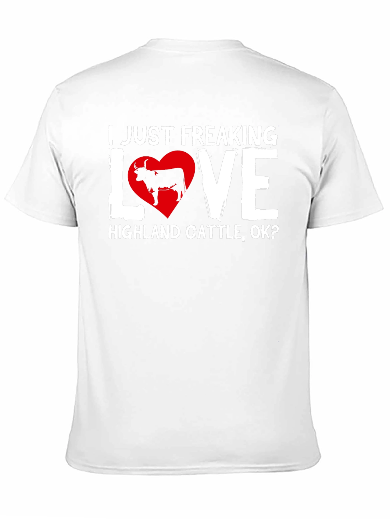 Highland Cattle Love T-Shirt - Black