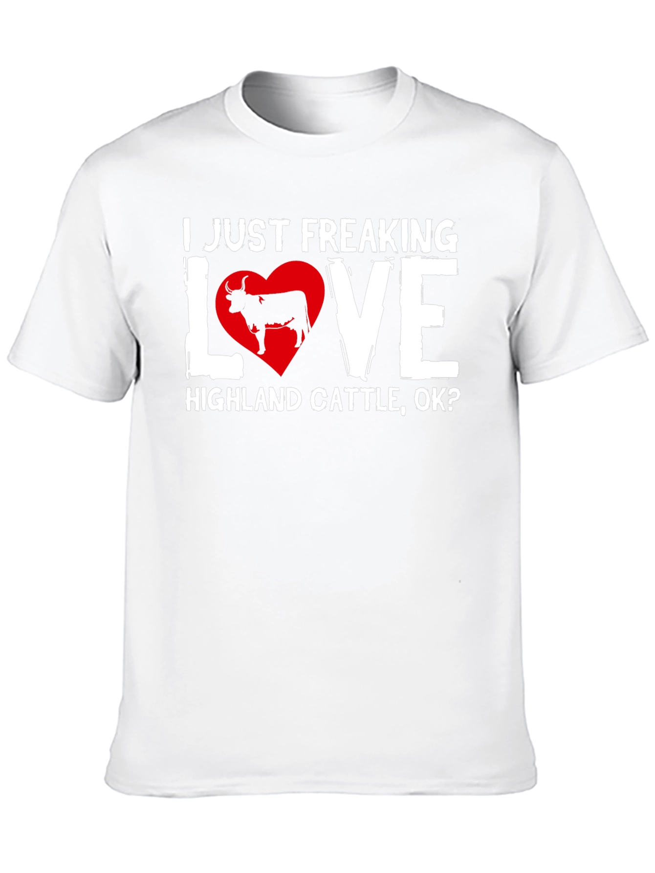 Highland Cattle Love T-Shirt - Black
