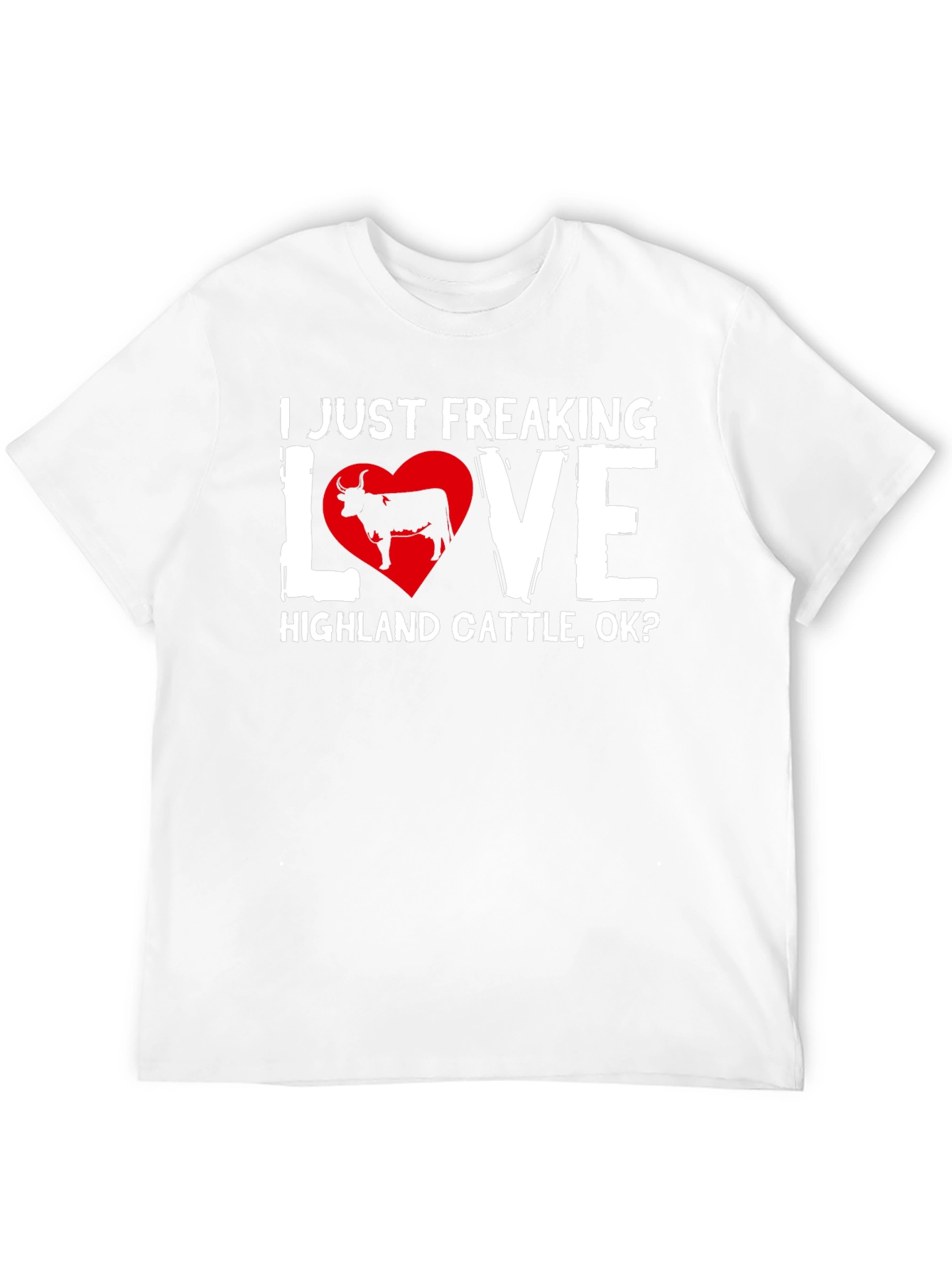 Highland Cattle Love T-Shirt - Black