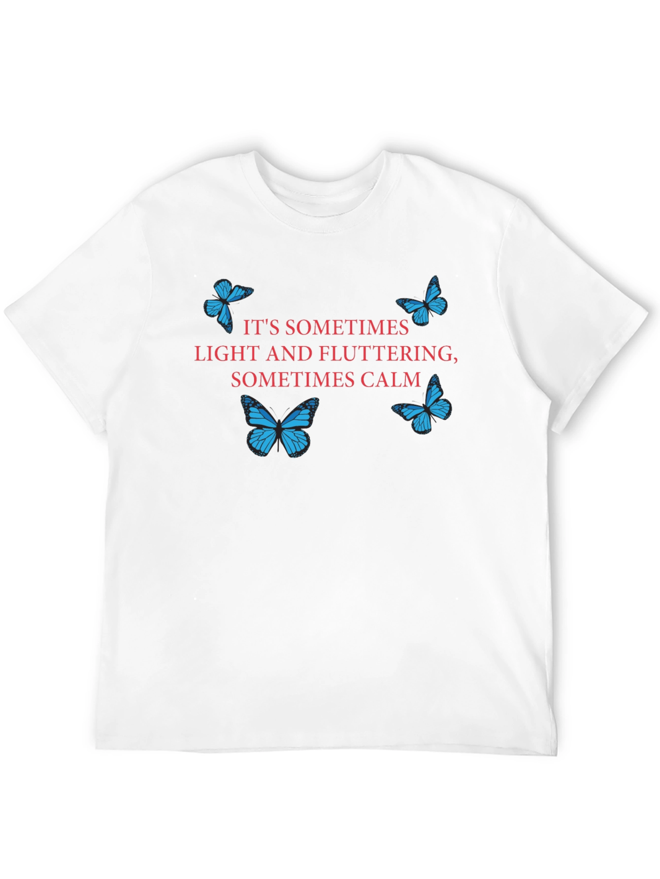 Butterfly Graphic T-Shirt - Sometimes Light Sometimes Calm