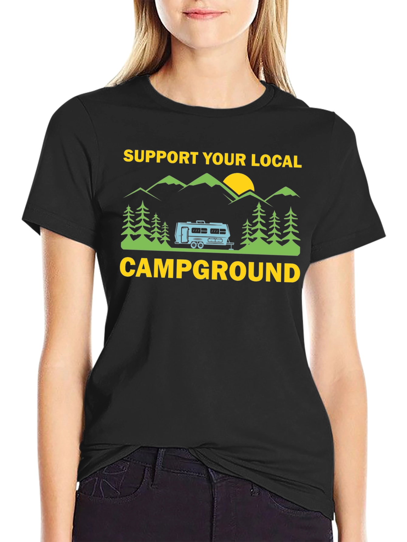 Support Your Local Campground Graphic Tee