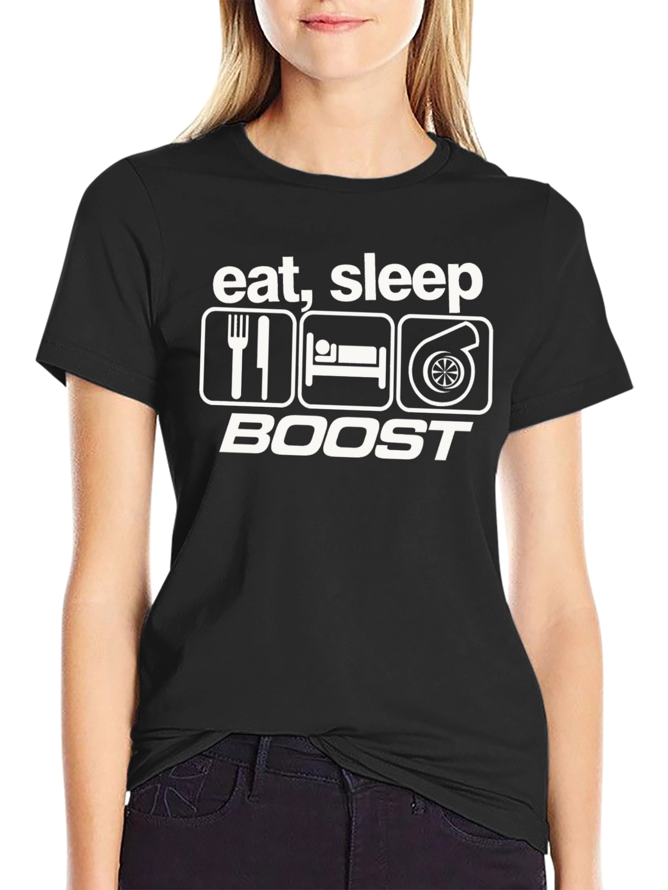 Eat Sleep Boost T-Shirt - Turbo Car Enthusiast Tee
