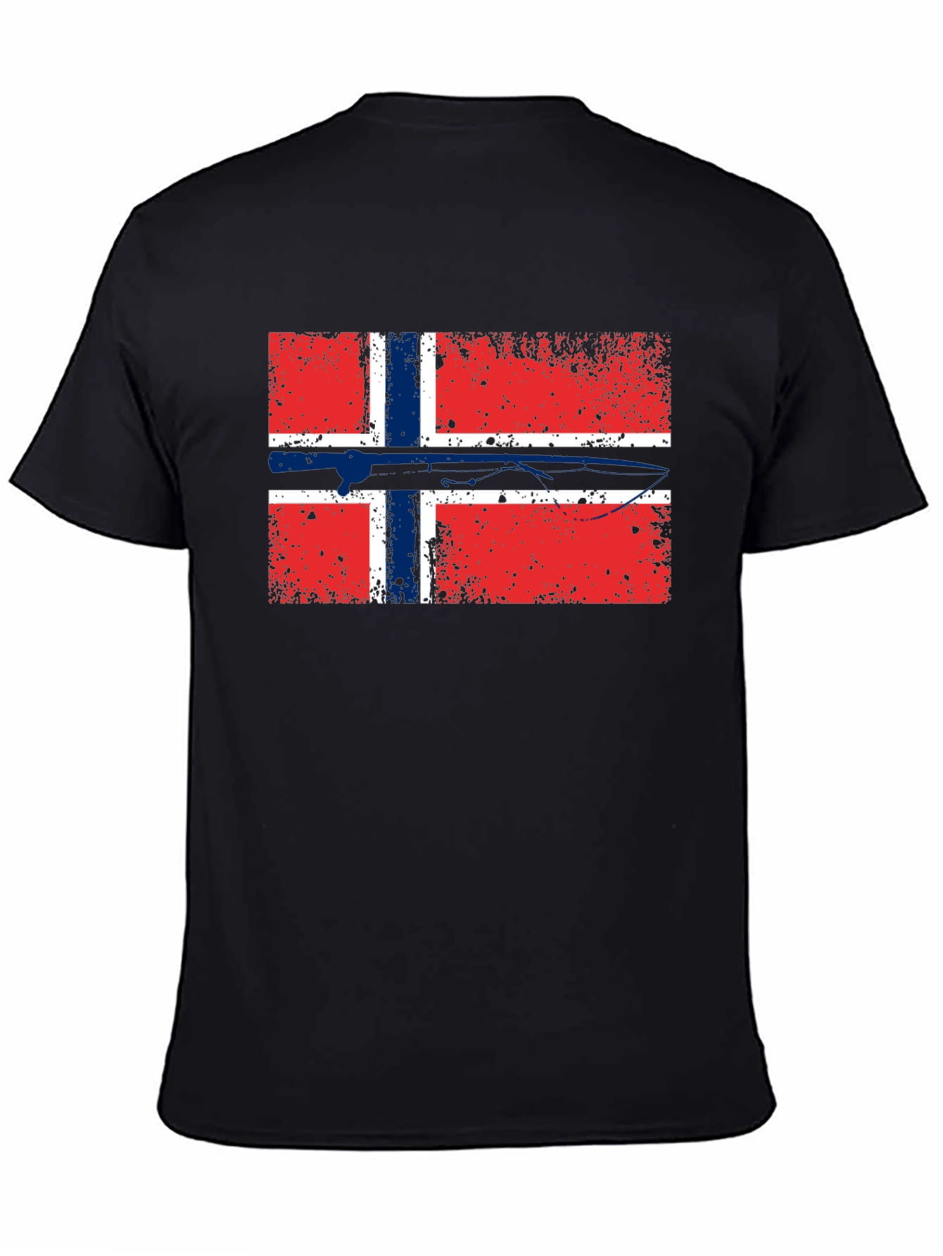 Norway Flag T-Shirt - Distressed Graphic Tee