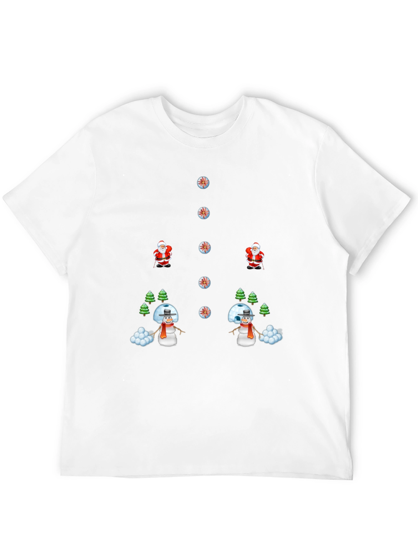 Holiday Mischief T-Shirt - Santa vs. Snowman