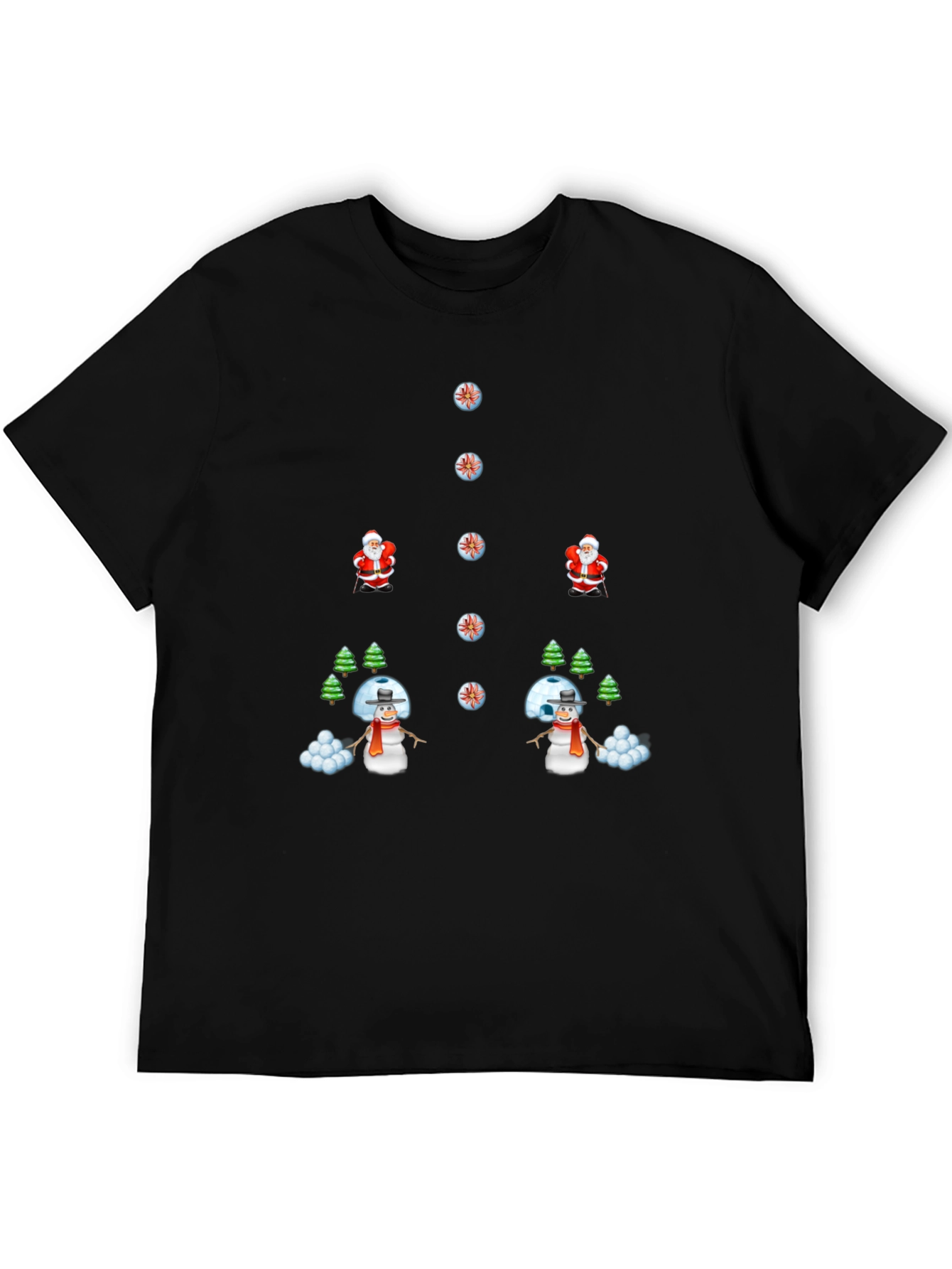 Holiday Mischief T-Shirt - Santa vs. Snowman