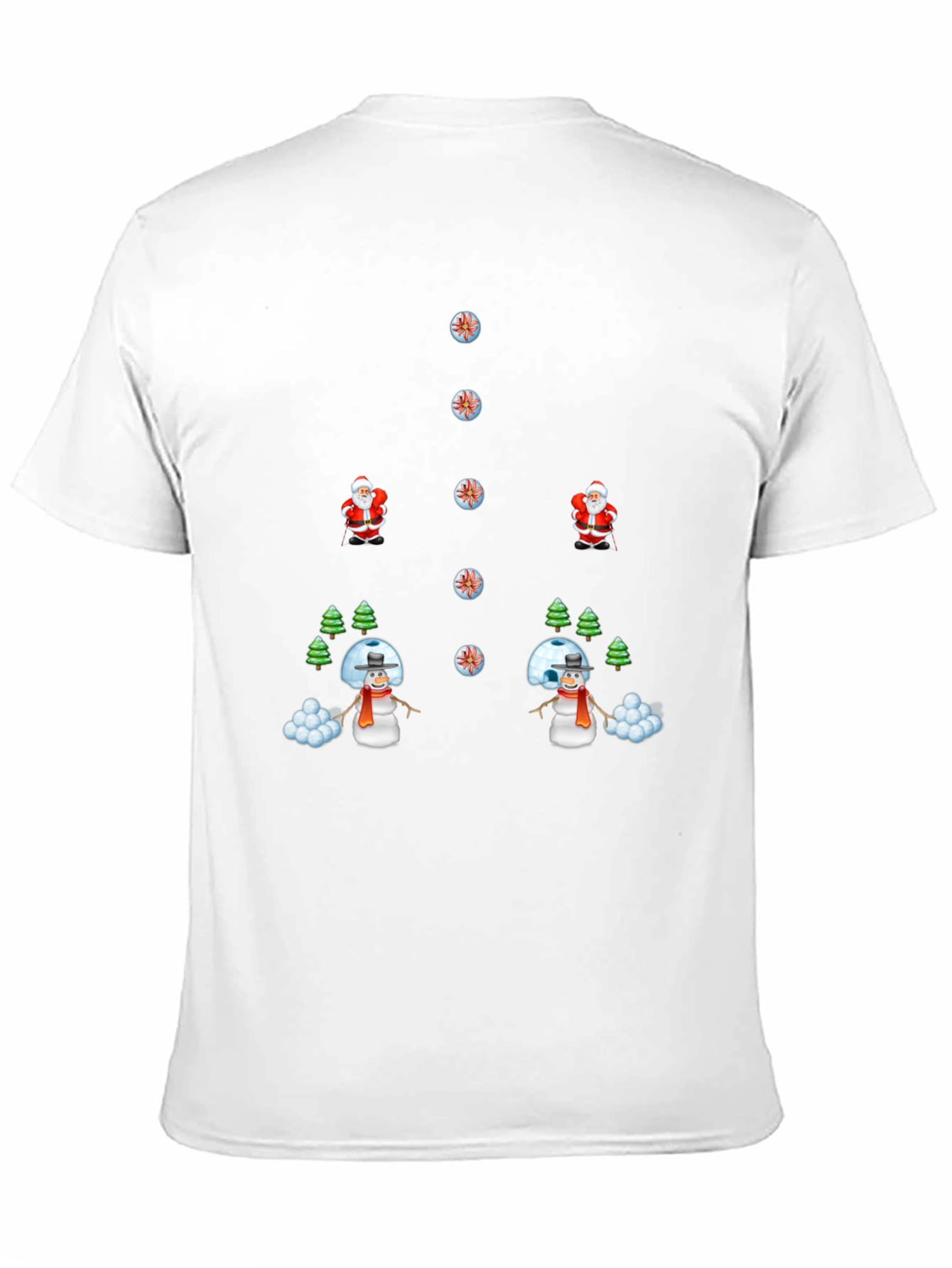 Holiday Mischief T-Shirt - Santa vs. Snowman