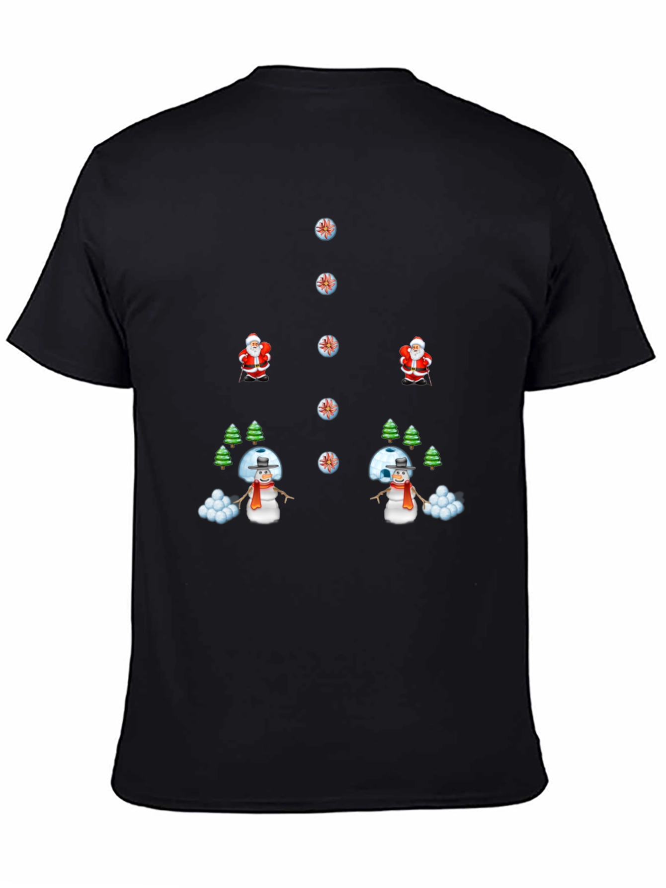 Holiday Mischief T-Shirt - Santa vs. Snowman