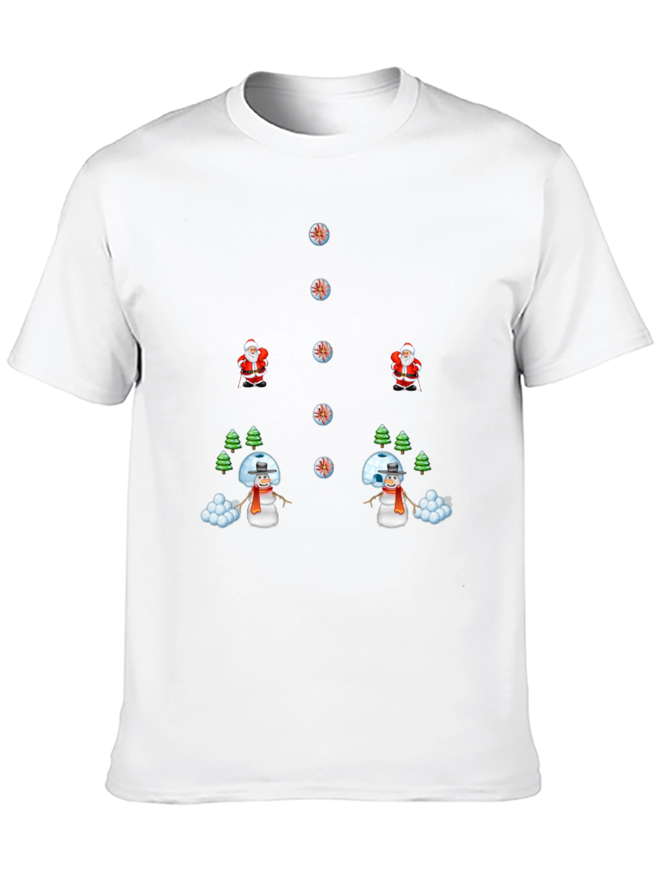 Holiday Mischief T-Shirt - Santa vs. Snowman