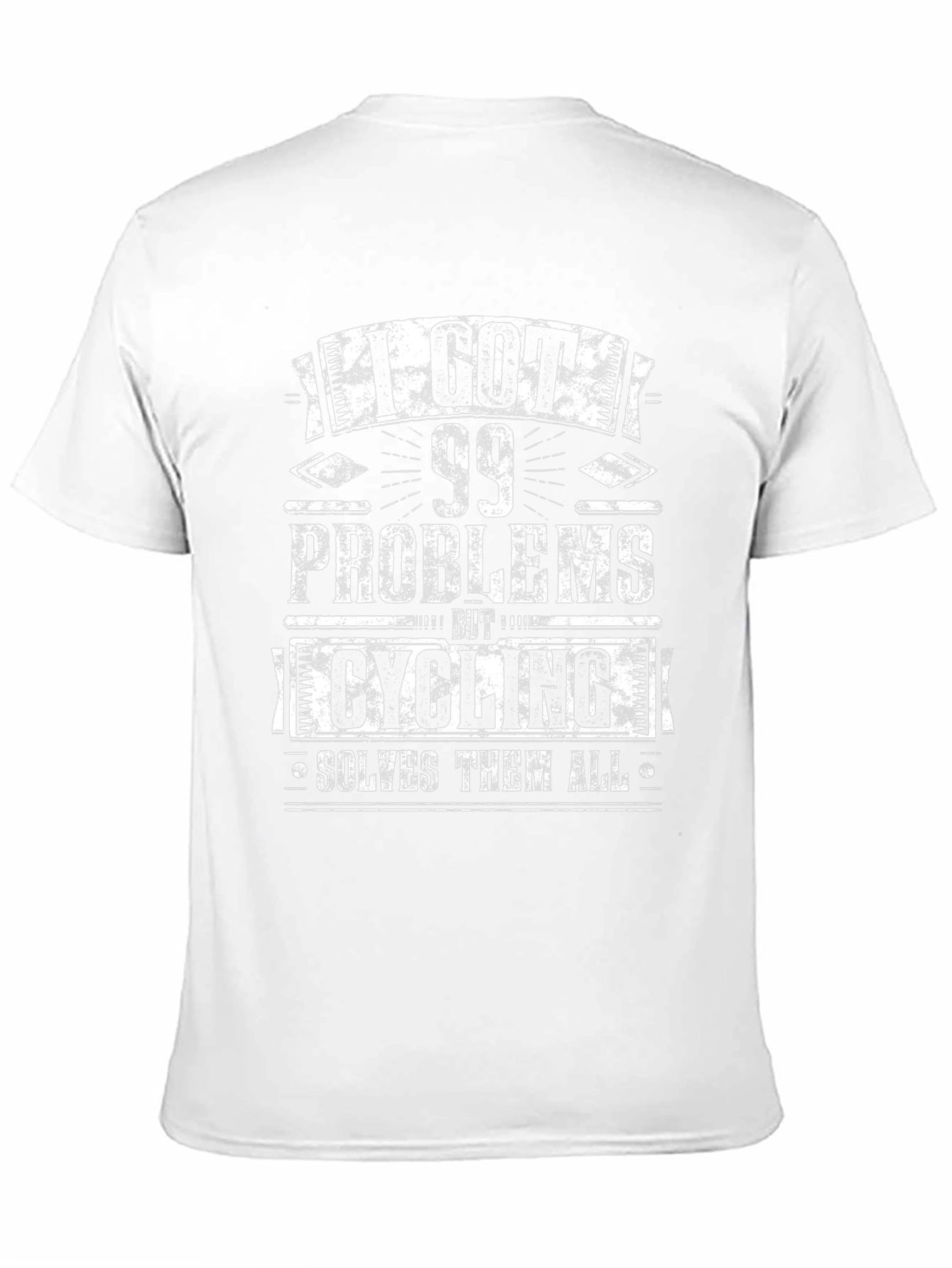 Cycling Solves All Problems Mens Black T-Shirt