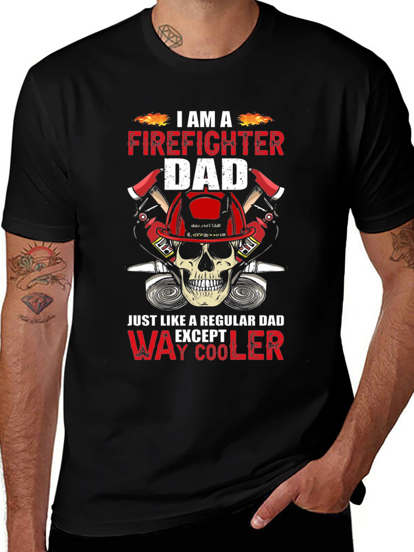 Firefighter Dad Graphic Tee