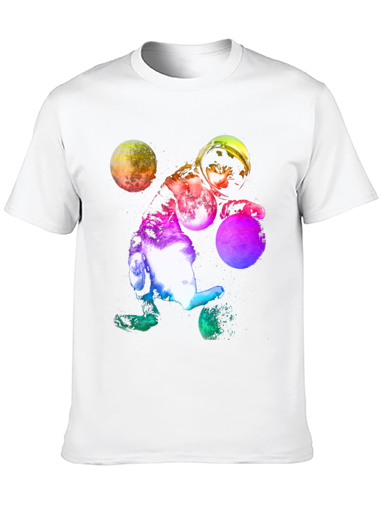 Cosmic Cat Astronaut T-Shirt - Space Kitten Tee