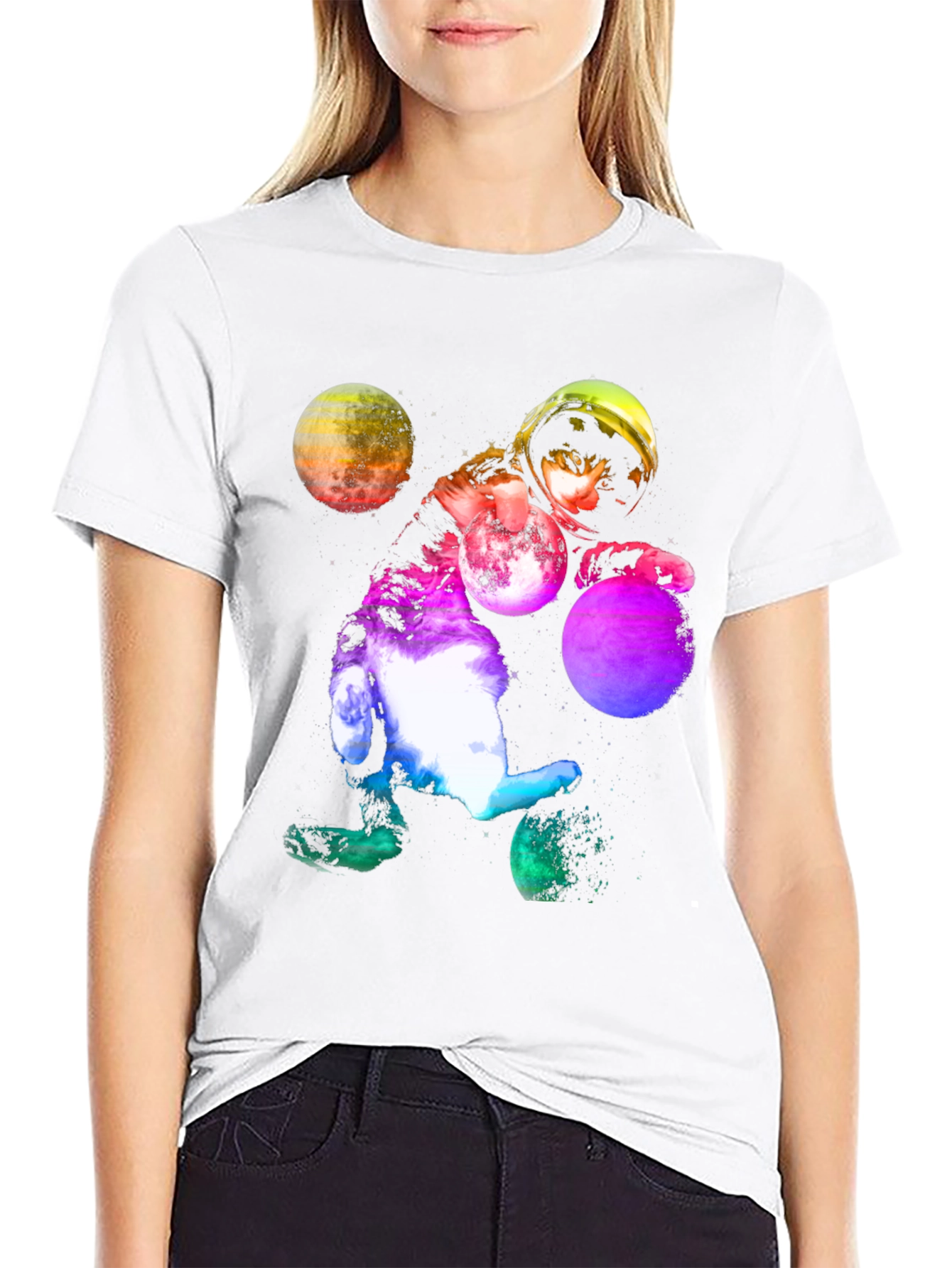 Cosmic Cat Astronaut T-Shirt - Space Kitten Tee