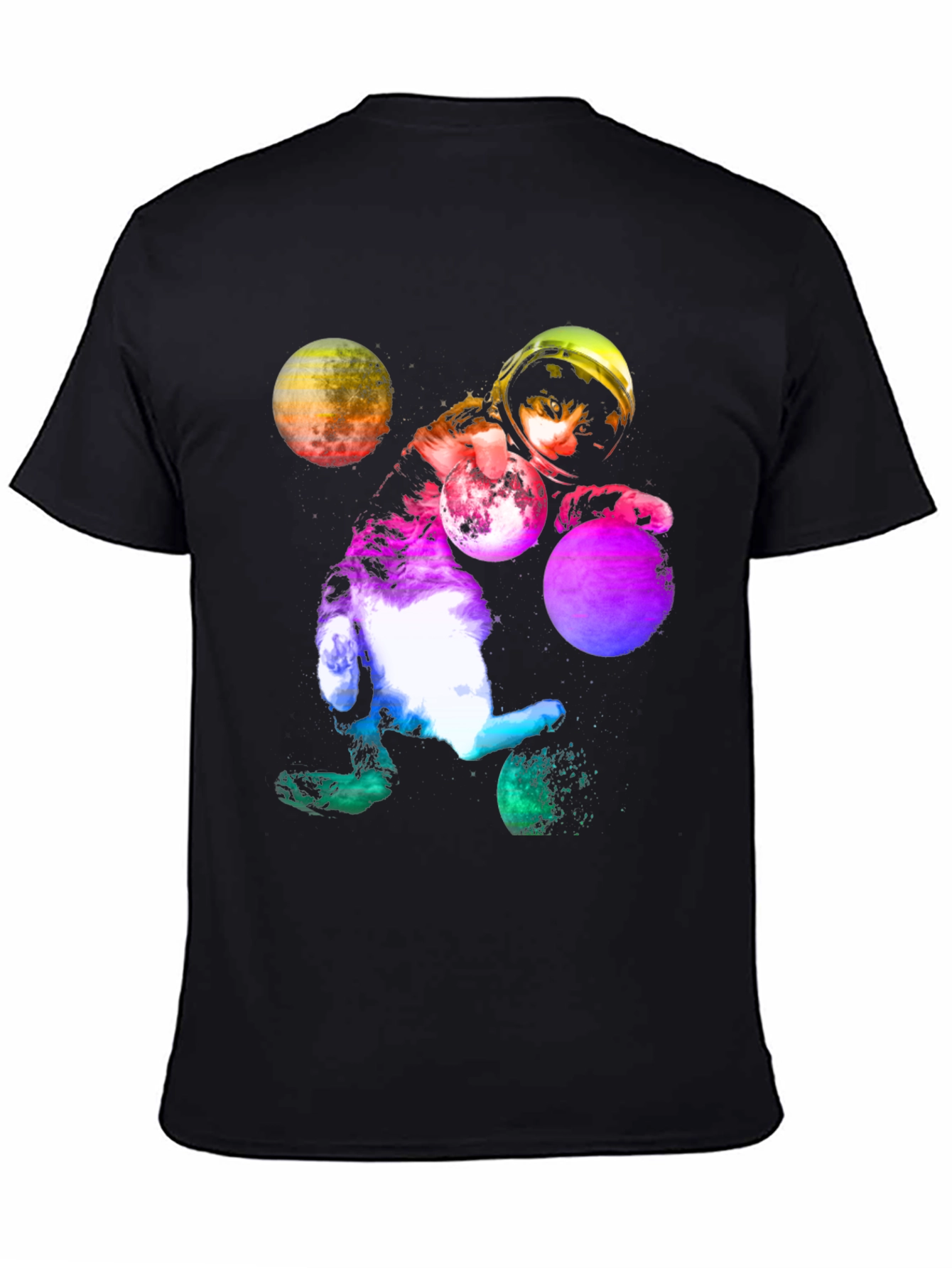 Cosmic Cat Astronaut T-Shirt - Space Kitten Tee