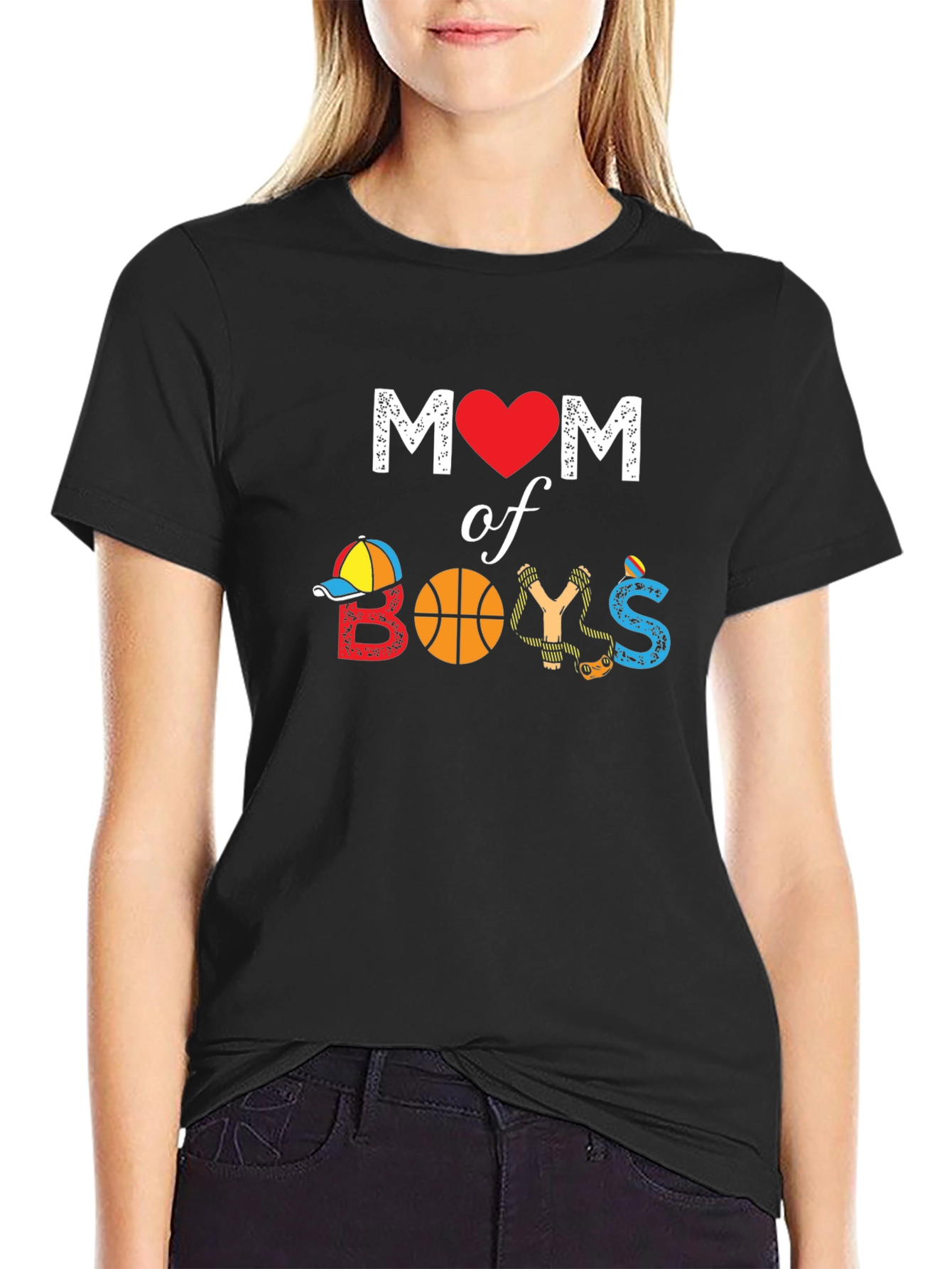 Mom of Boys Graphic T-Shirt
