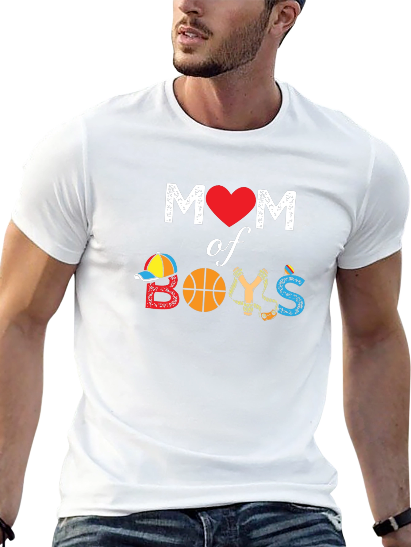 Mom of Boys Graphic T-Shirt