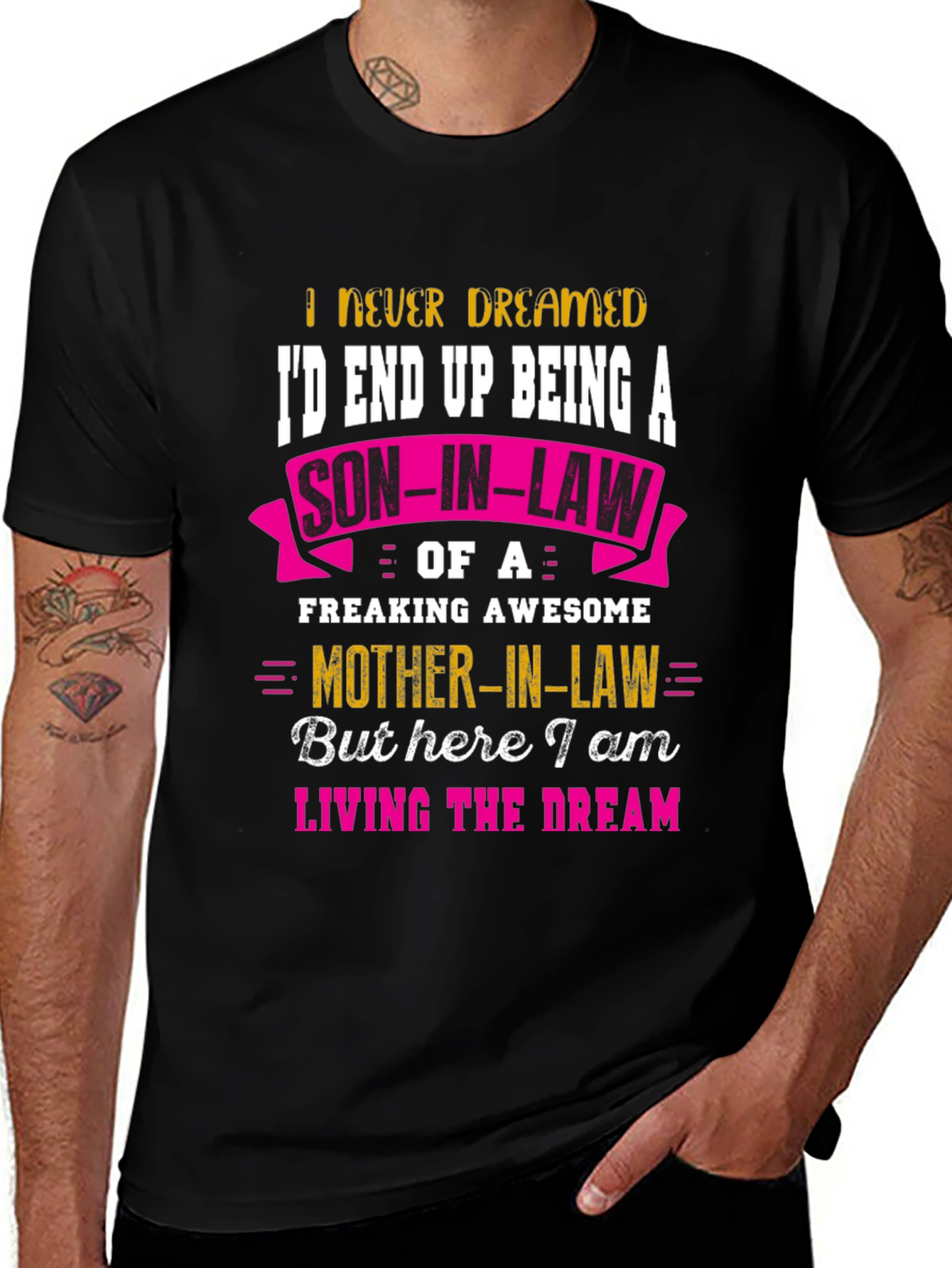 Funny Son-in-Law T-Shirt - Awesome Mother-in-Law Tee