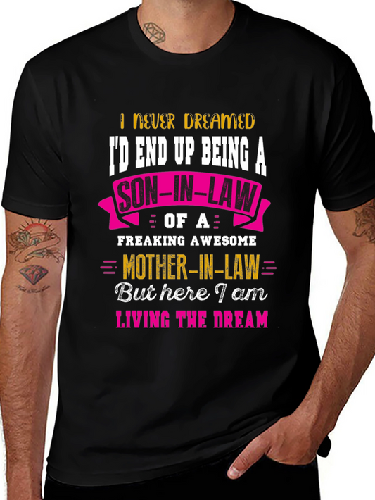Funny Son-in-Law T-Shirt - Awesome Mother-in-Law Tee