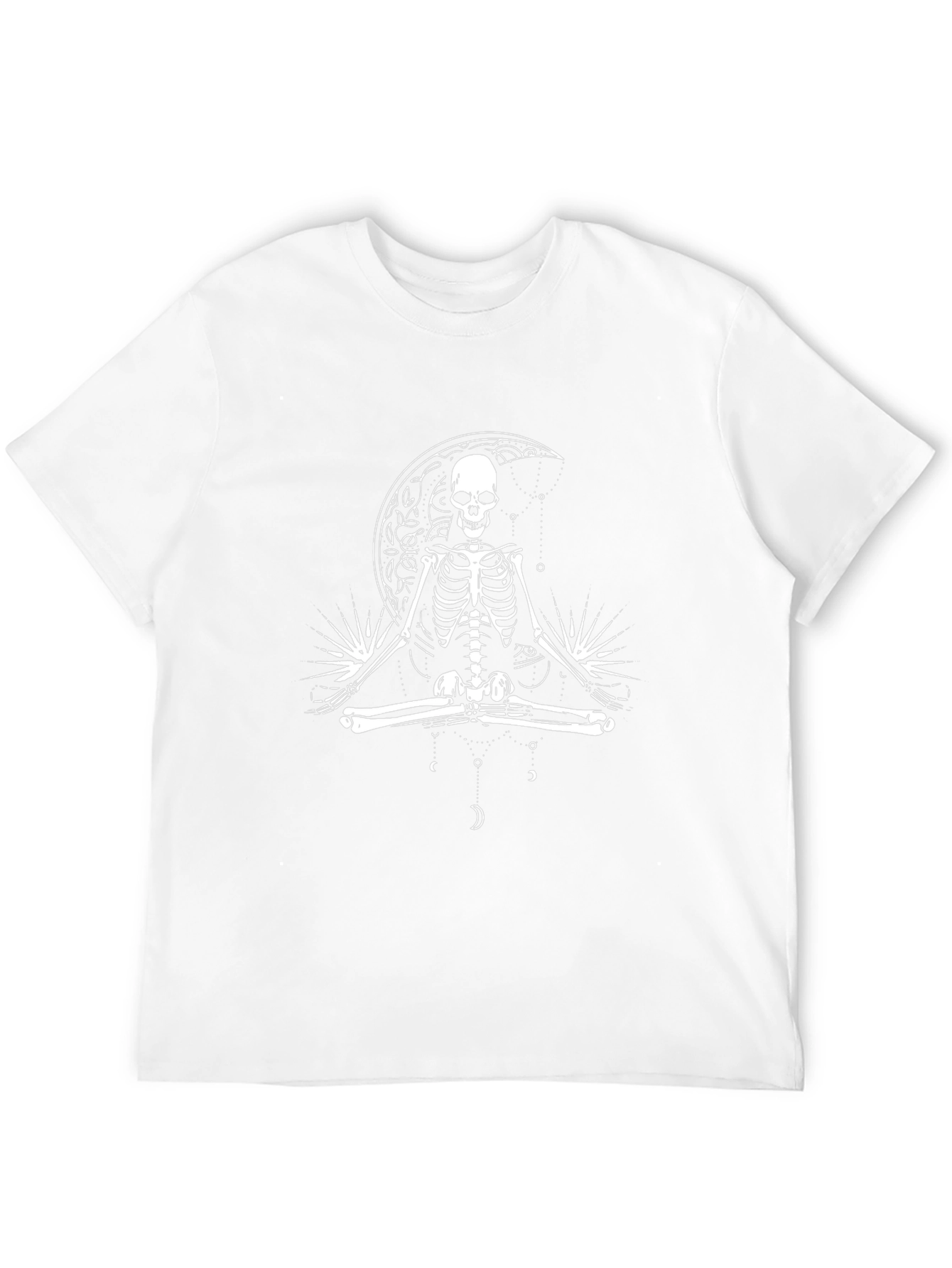 Skeleton Moon Meditation Graphic Tee