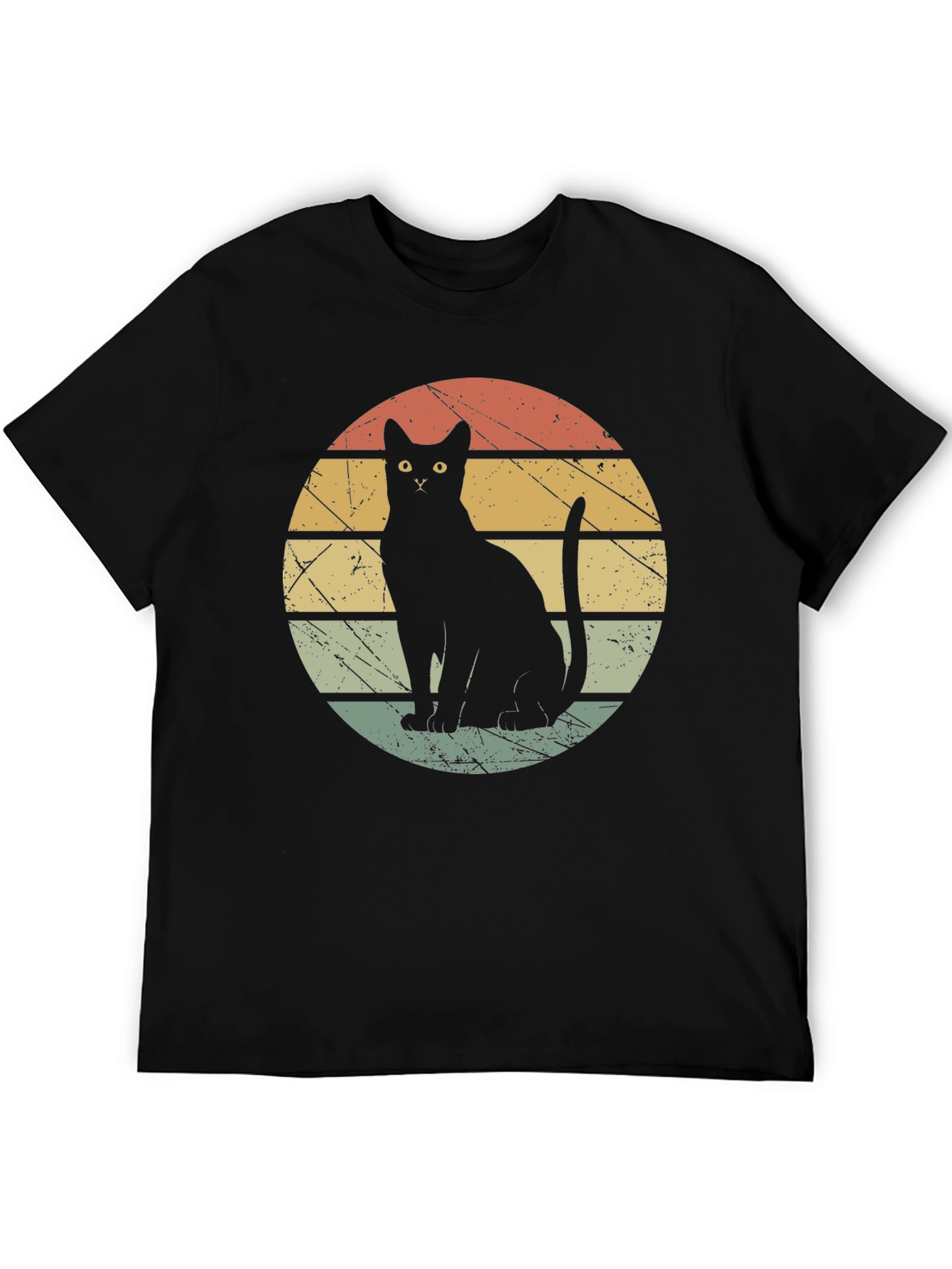 Retro Black Cat T-Shirt