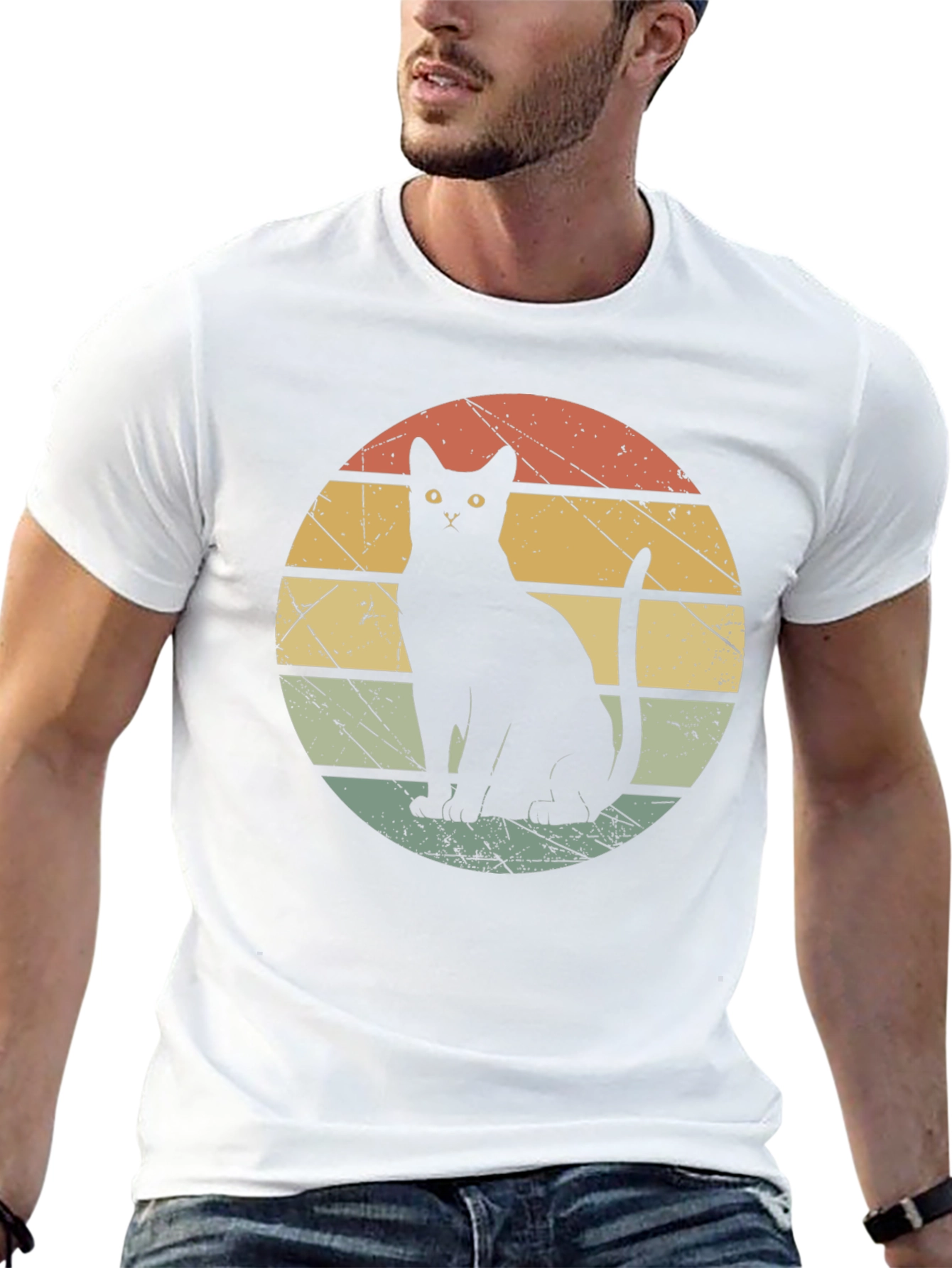 Retro Black Cat T-Shirt