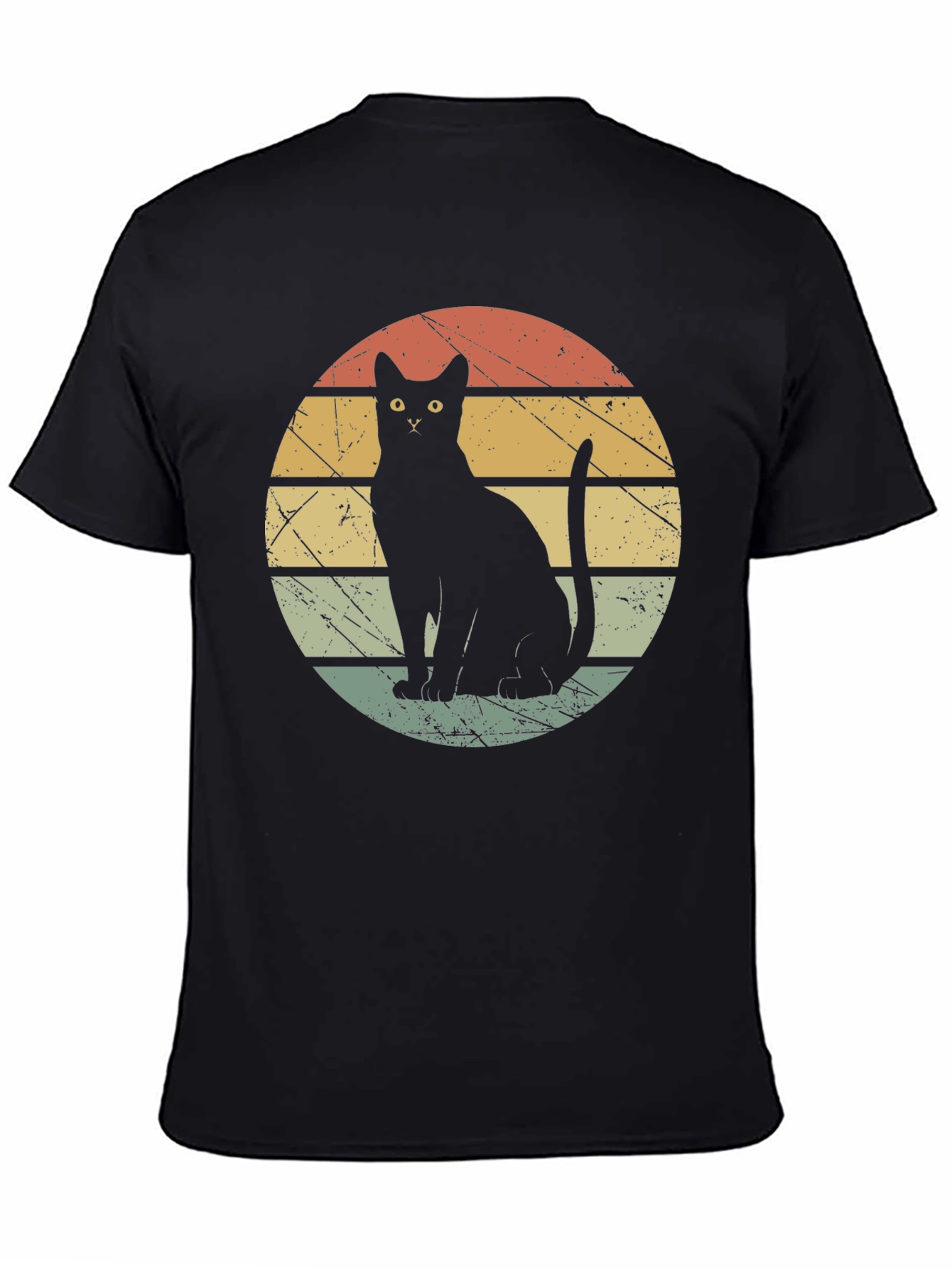 Retro Black Cat T-Shirt
