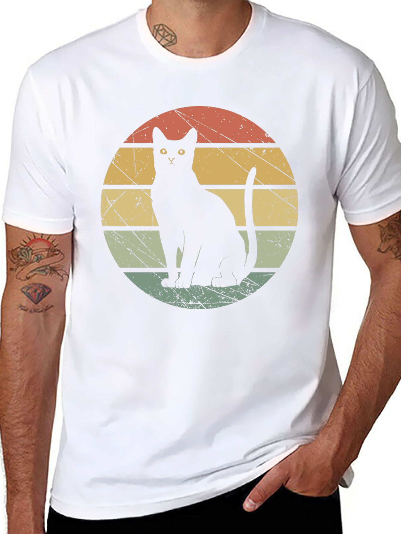 Retro Black Cat T-Shirt