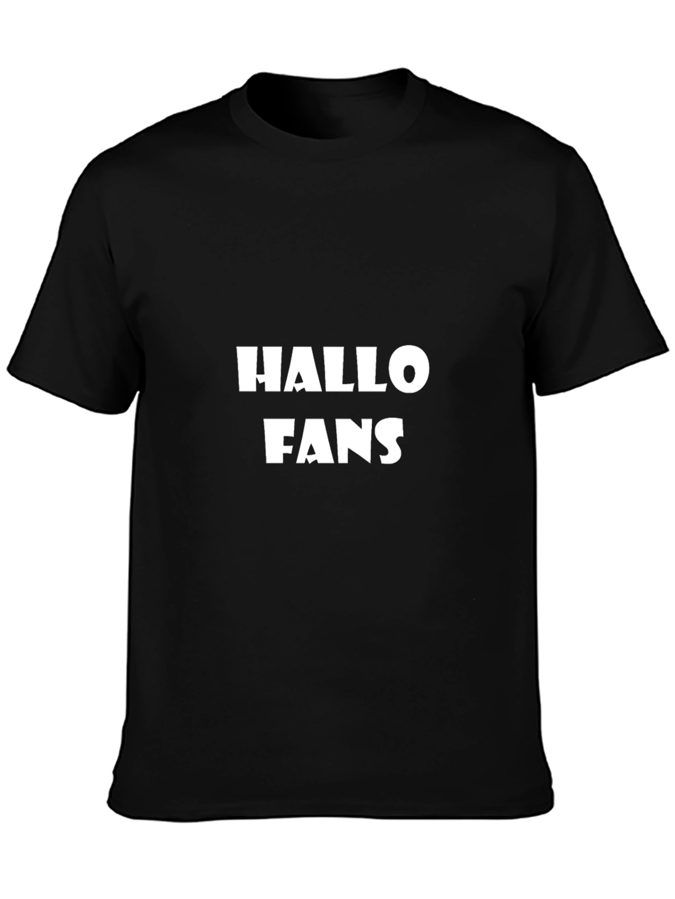 Hallo Fans Black Graphic Tee