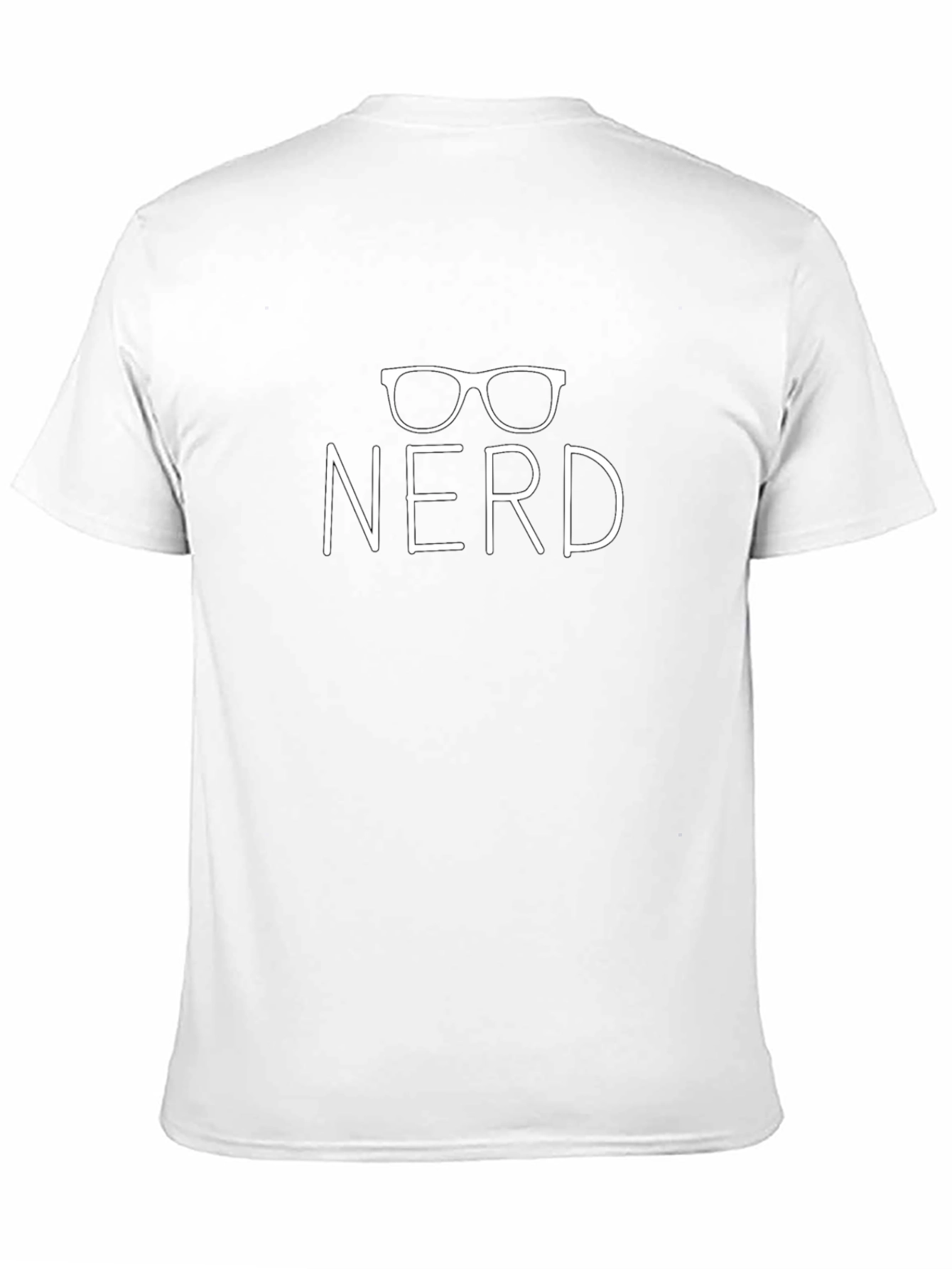 Nerd Glasses Graphic Black T-Shirt