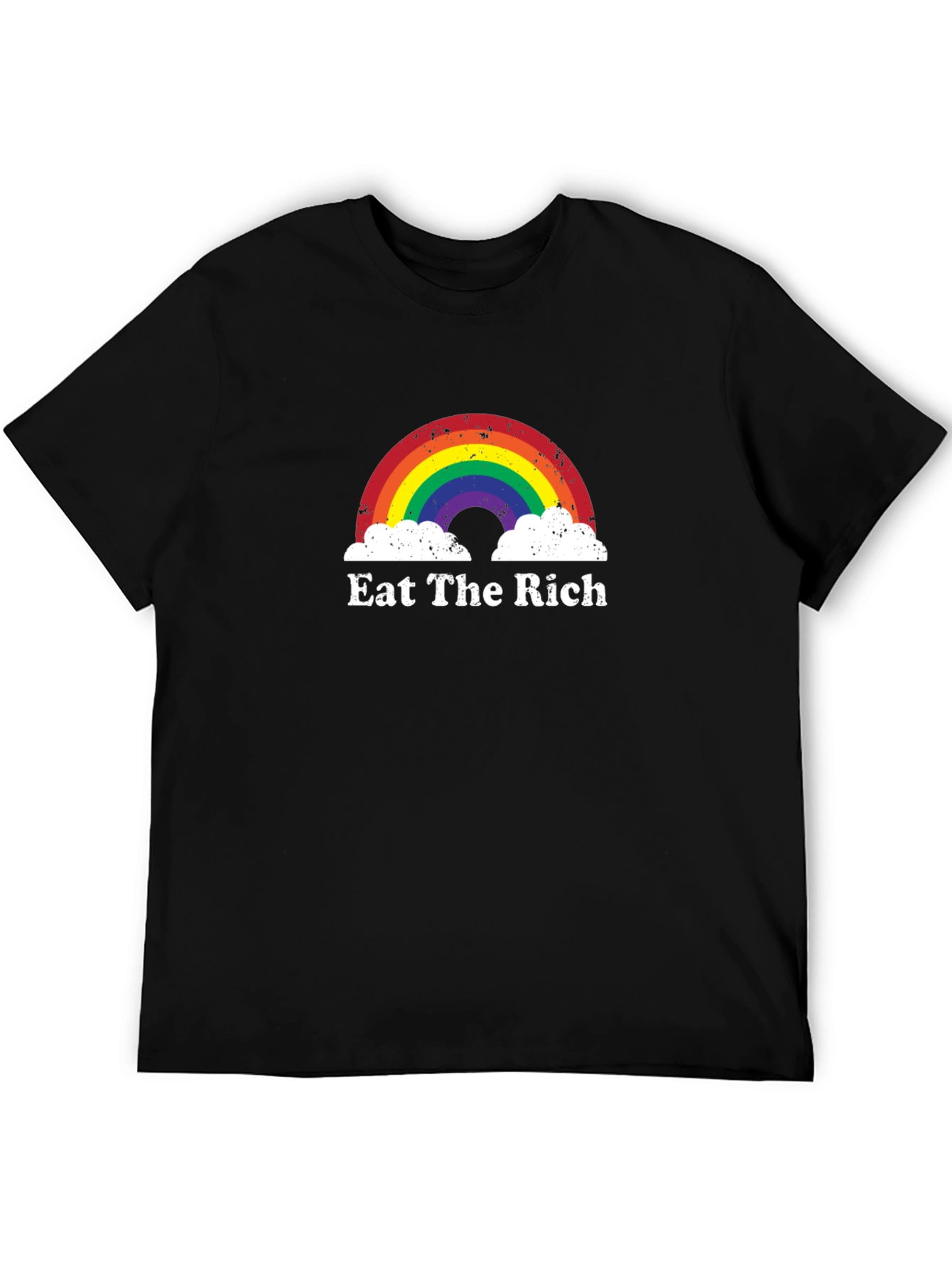 Eat The Rich Rainbow Graphic T-Shirt