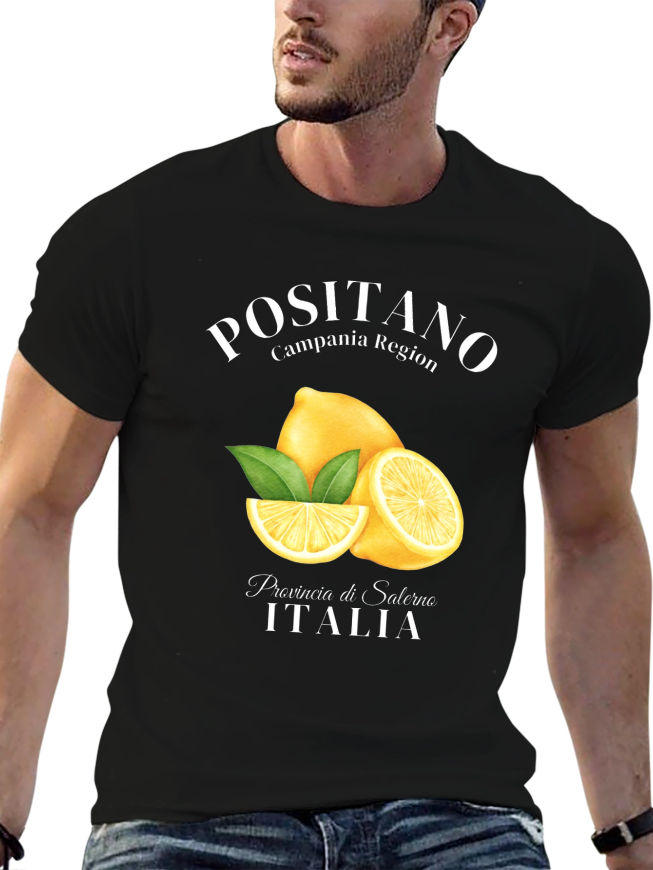 Positano Lemon T-Shirt - Campania Italy Souvenir