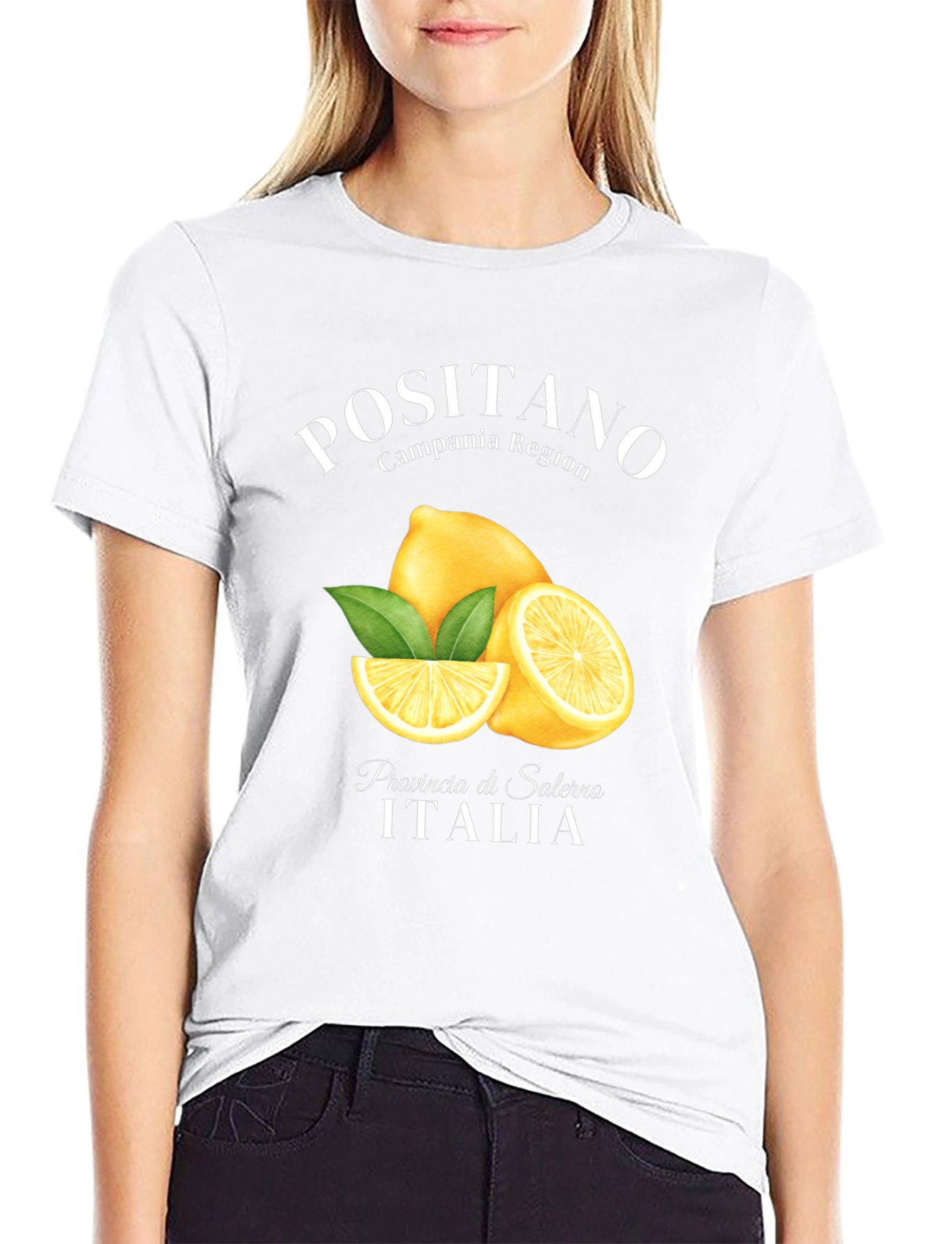 Positano Lemon T-Shirt - Campania Italy Souvenir