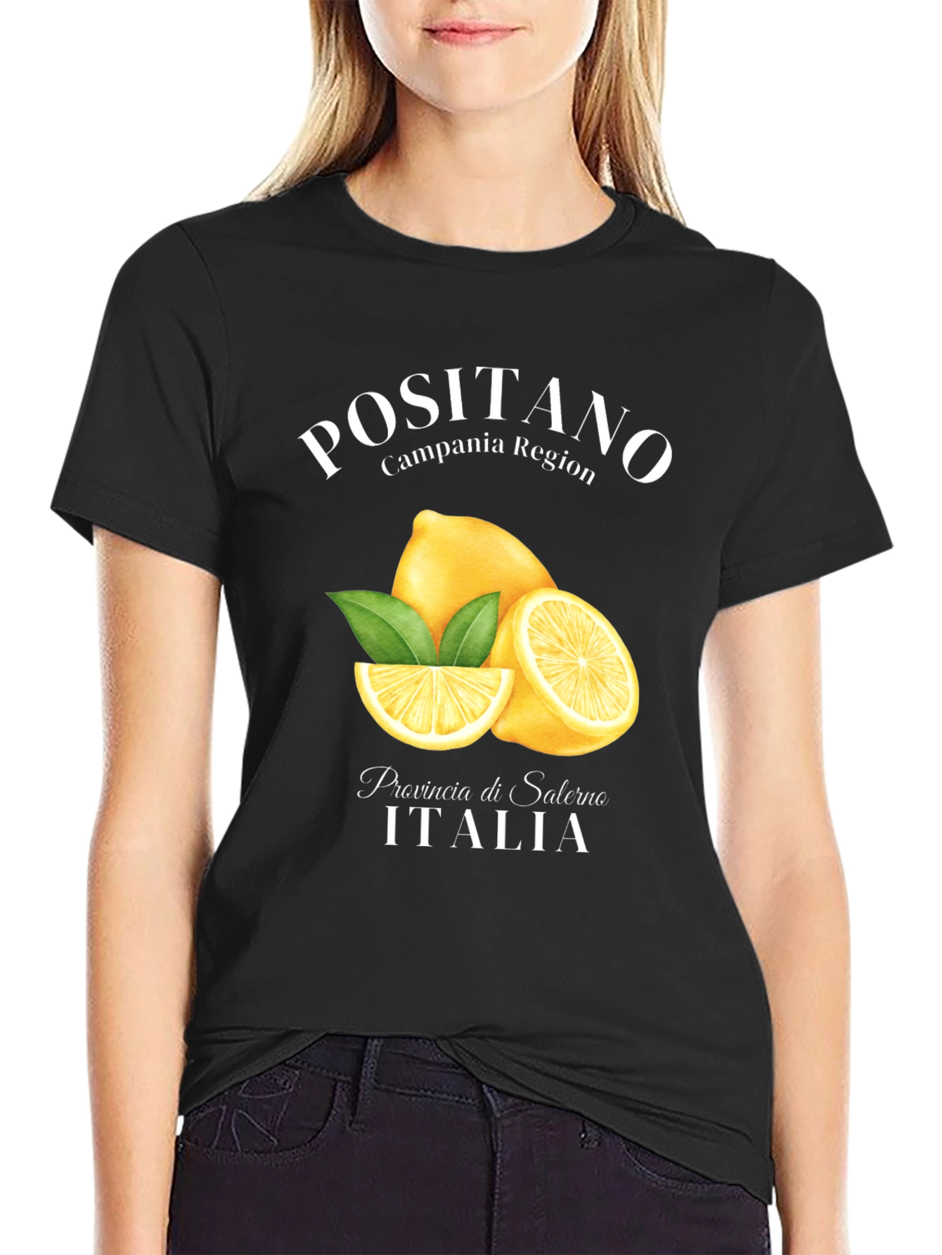 Positano Lemon T-Shirt - Campania Italy Souvenir