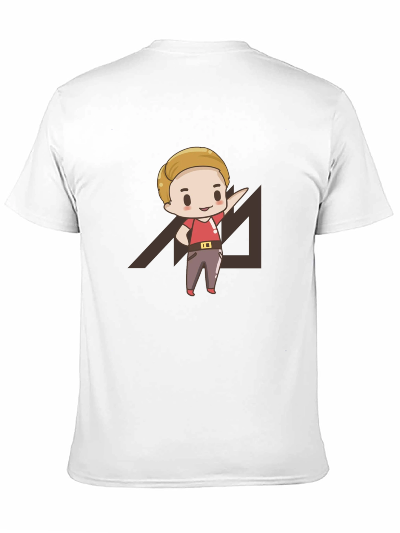 Cartoon Graphic Print Black T-Shirt