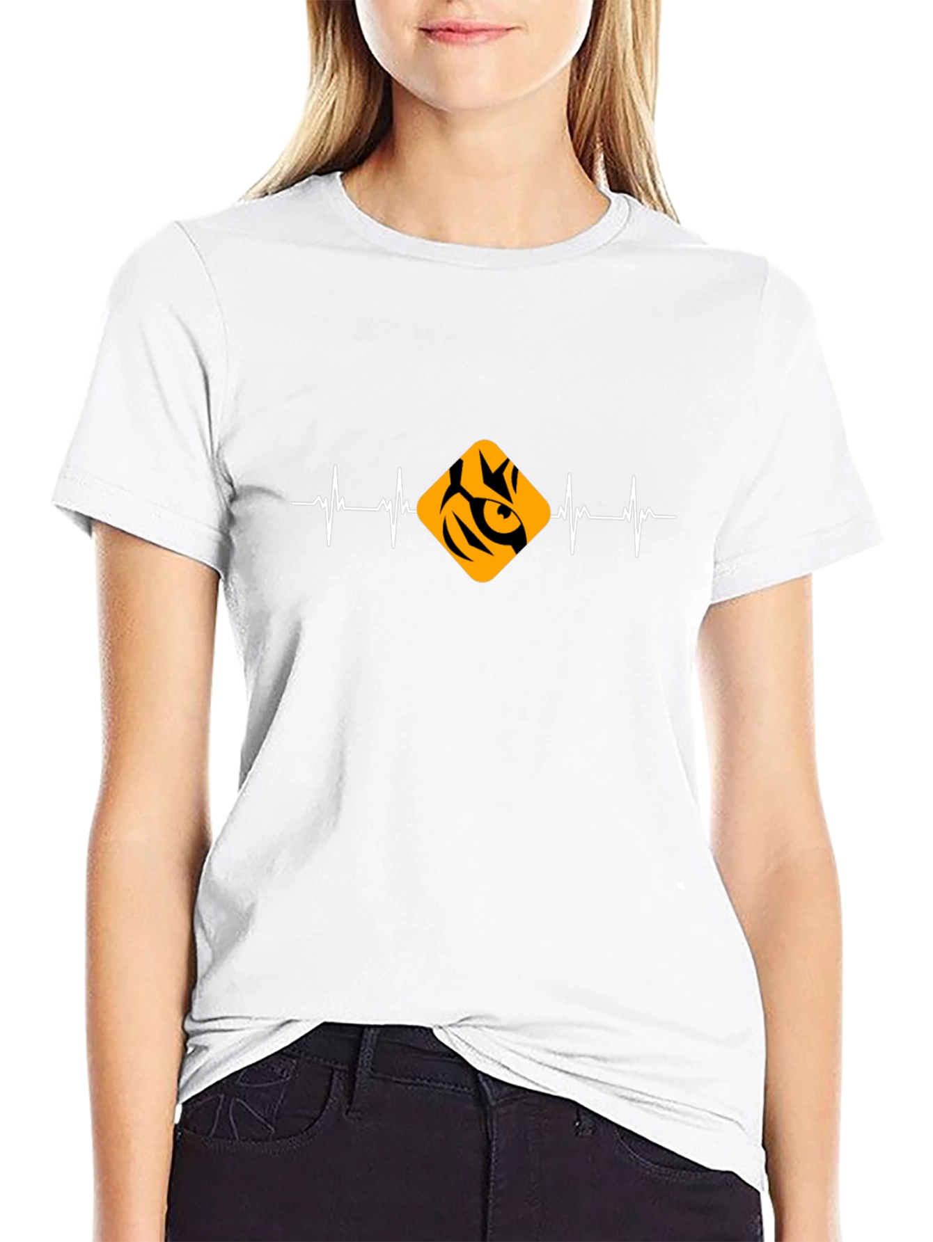 Tiger Heartbeat Black T-Shirt