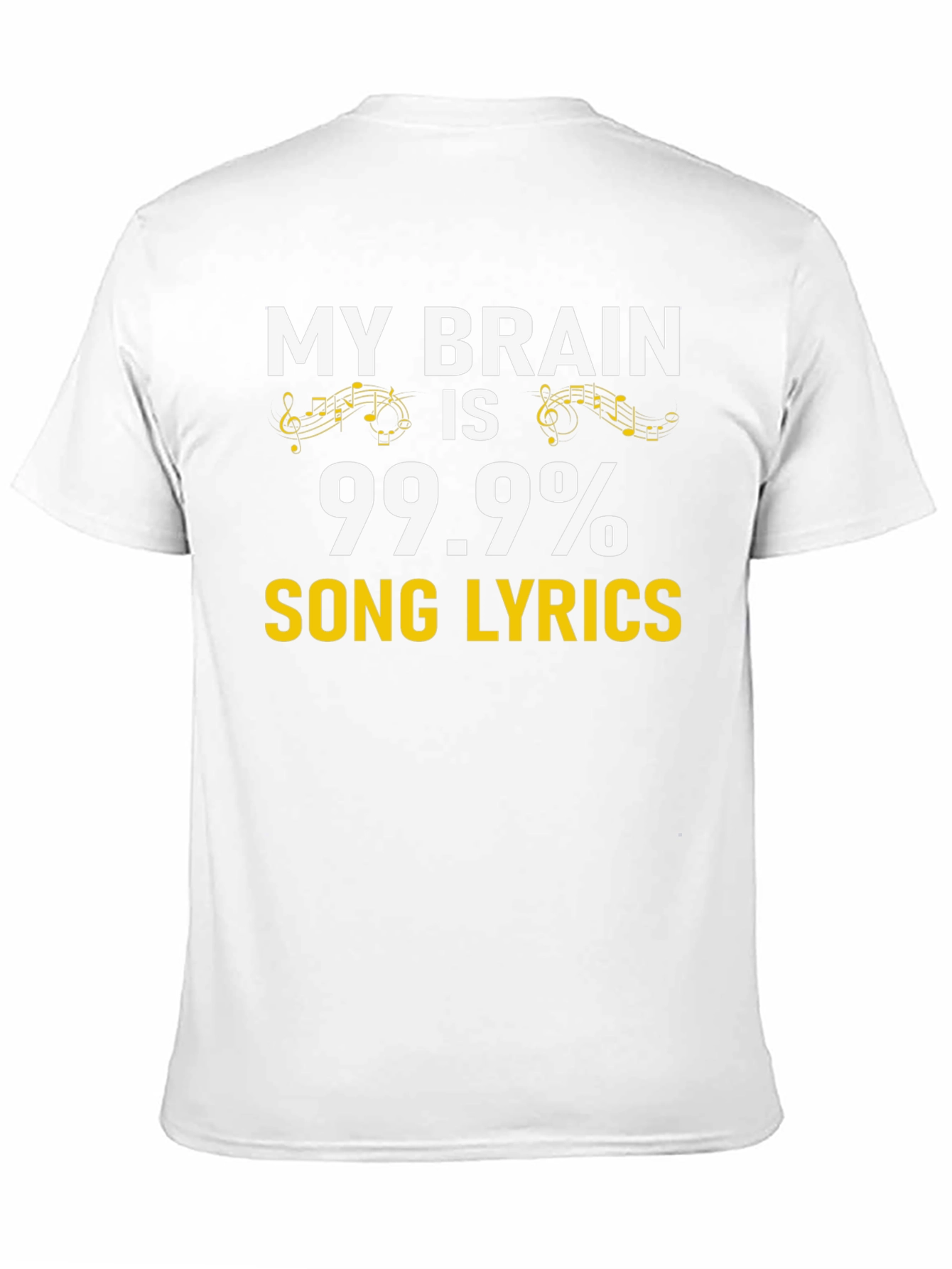 99.9% Song Lyrics Music Lover T-Shirt