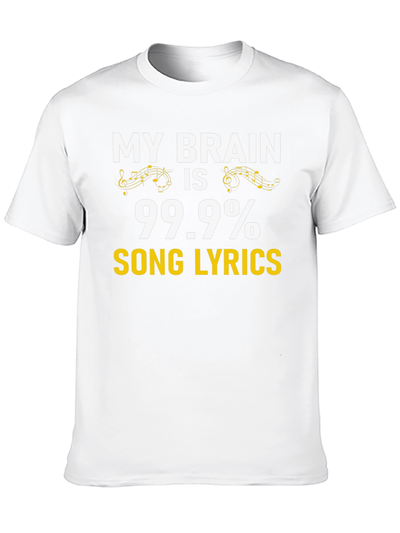 99.9% Song Lyrics Music Lover T-Shirt