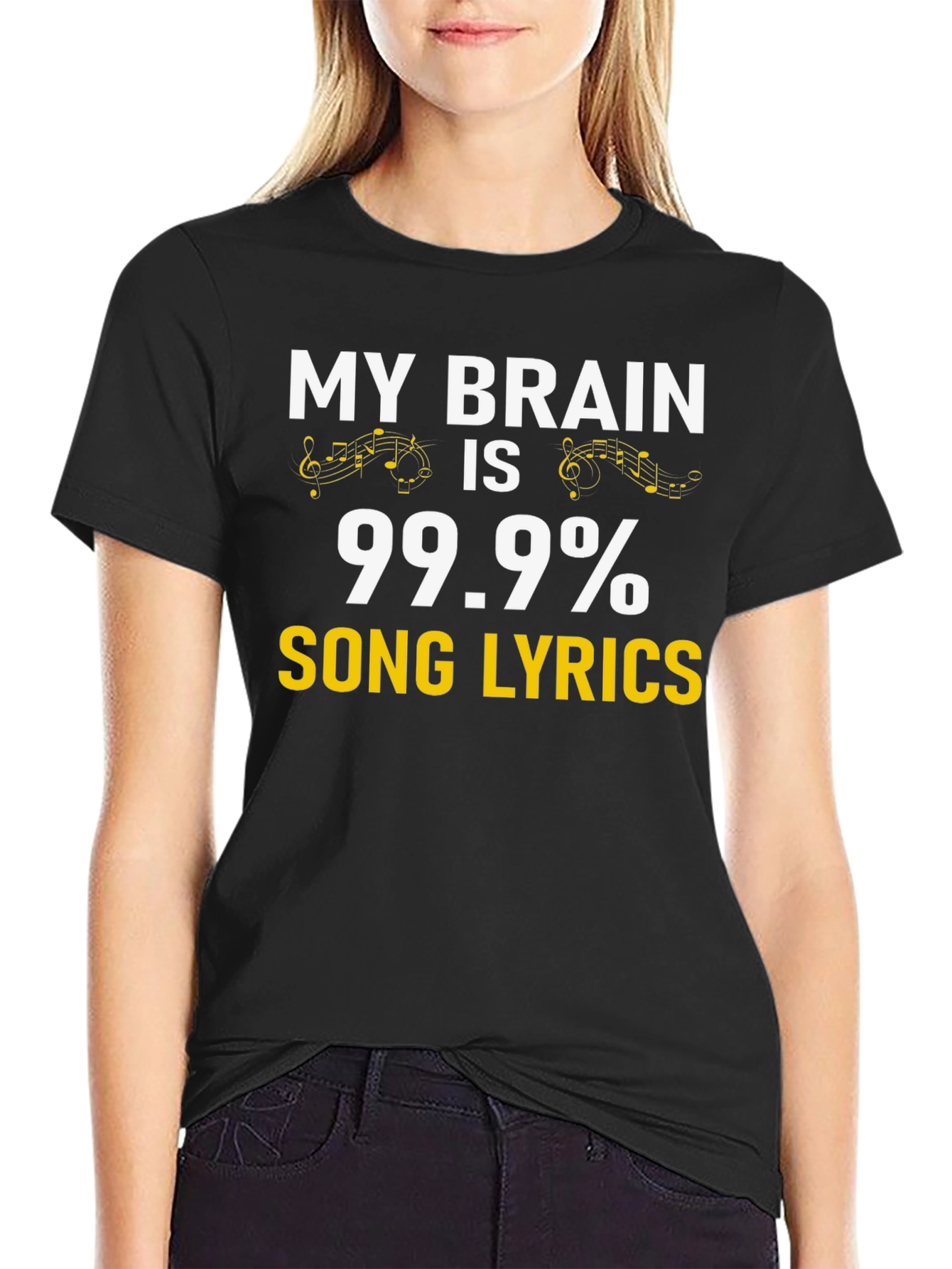 99.9% Song Lyrics Music Lover T-Shirt