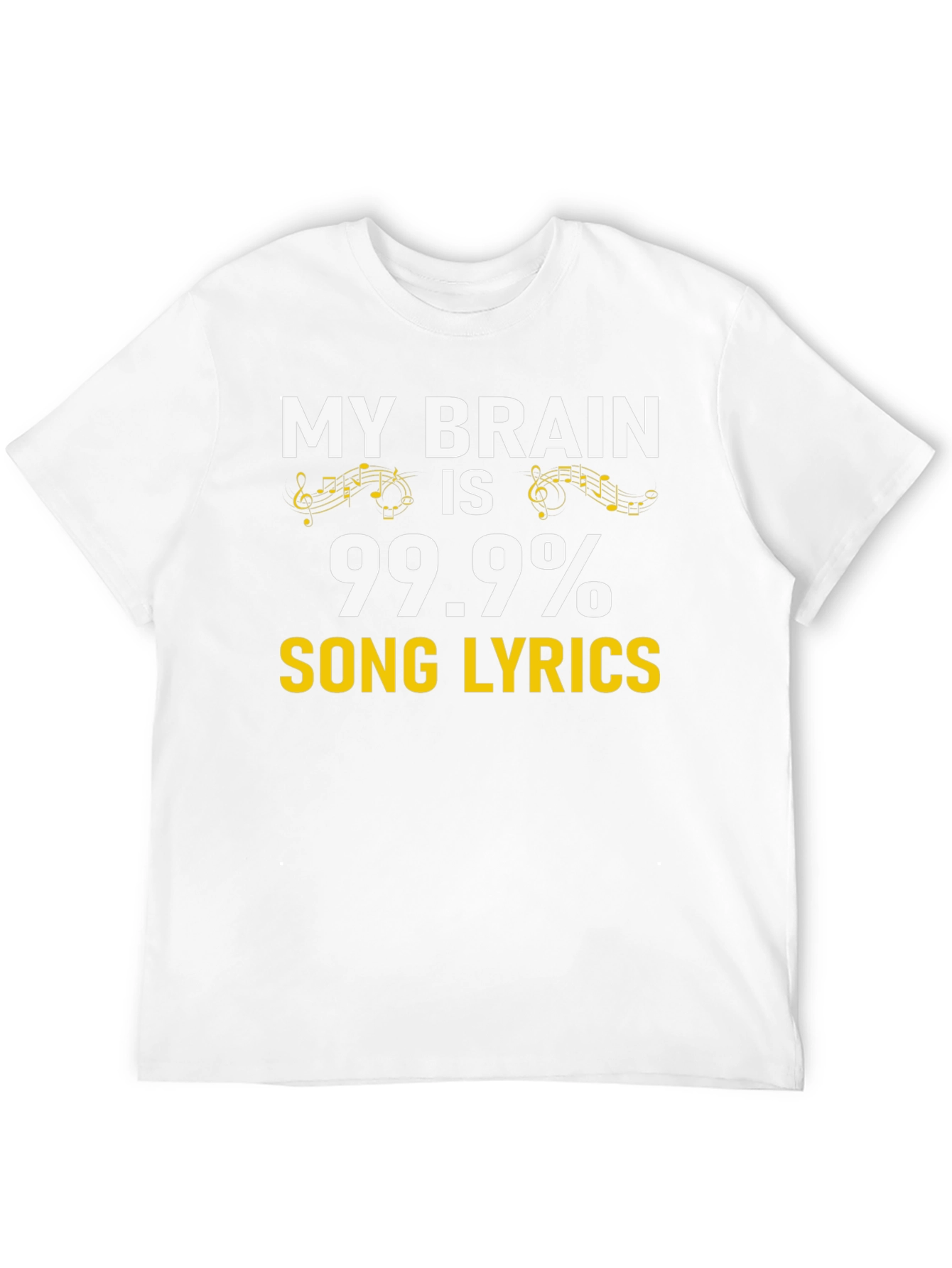 99.9% Song Lyrics Music Lover T-Shirt