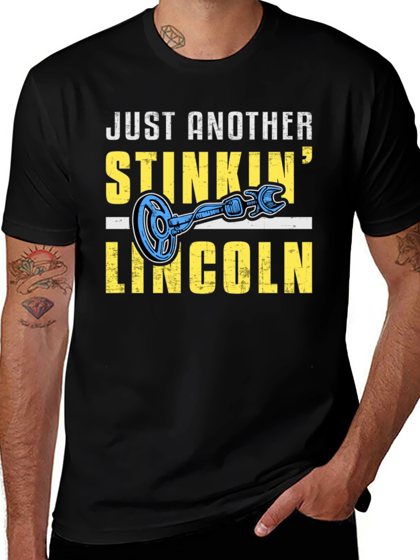 Stinkin Lincoln T-Shirt - Metal Detecting