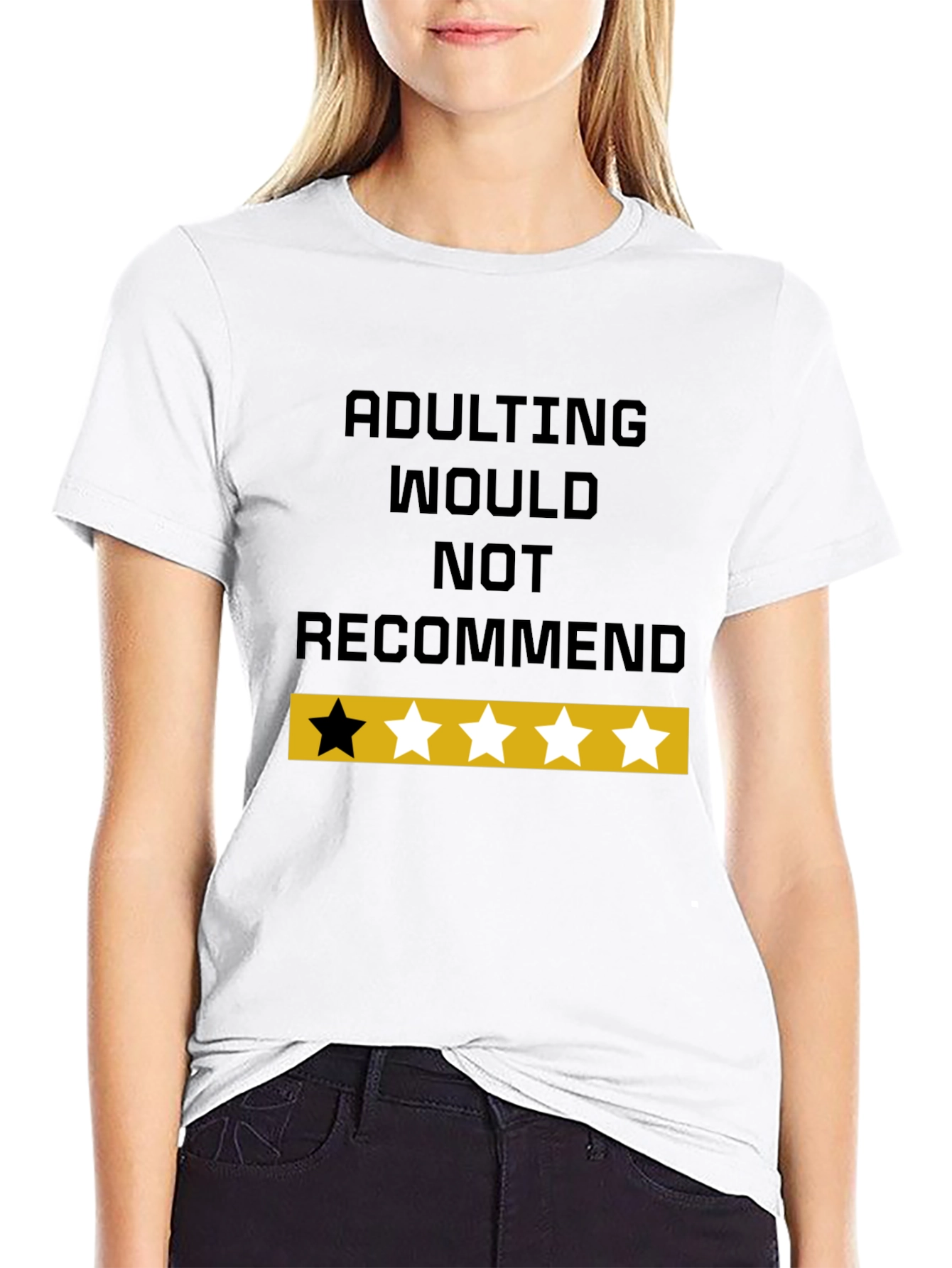 Adulting Would Not Recommend Funny Graphic T-Shirt