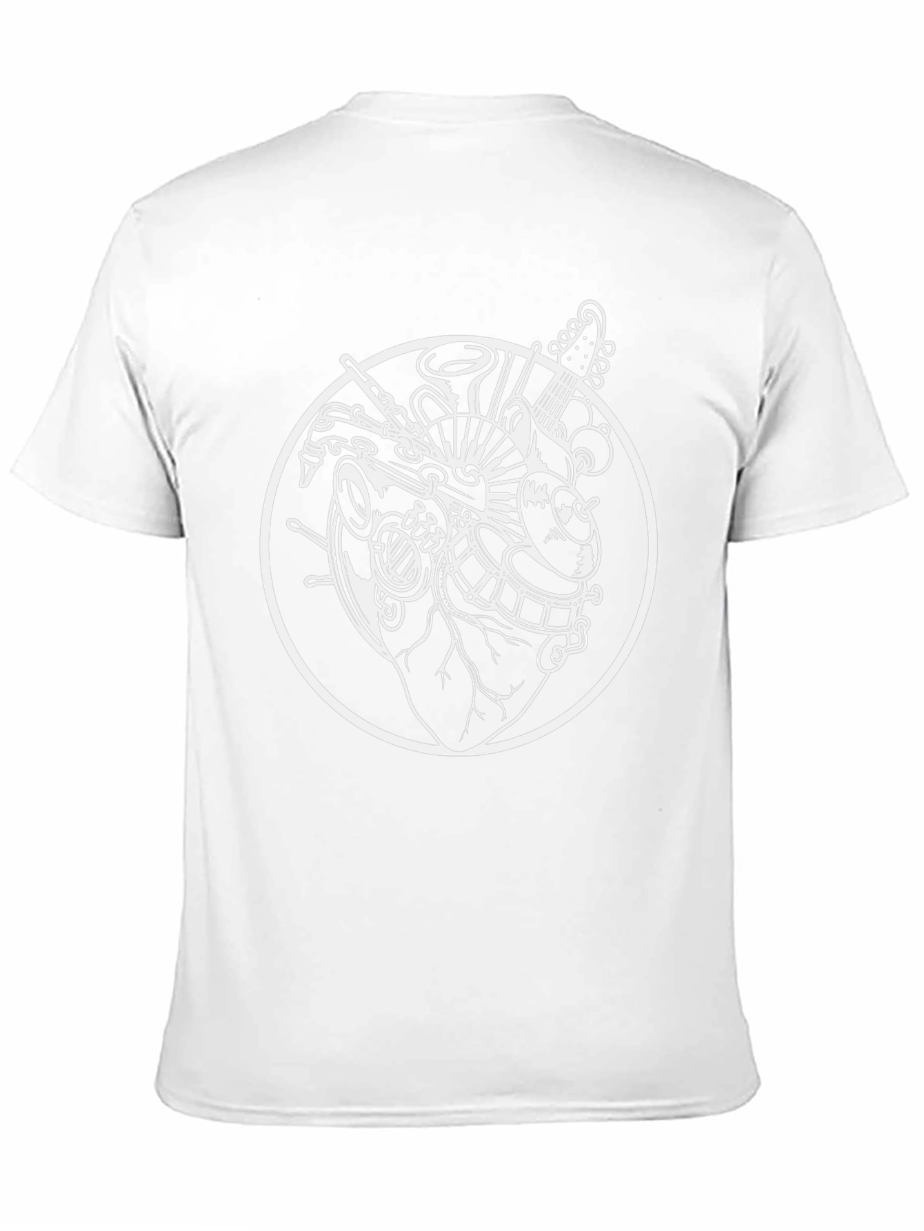 Music Lovers Heart T-Shirt - Anatomical Instrument Design