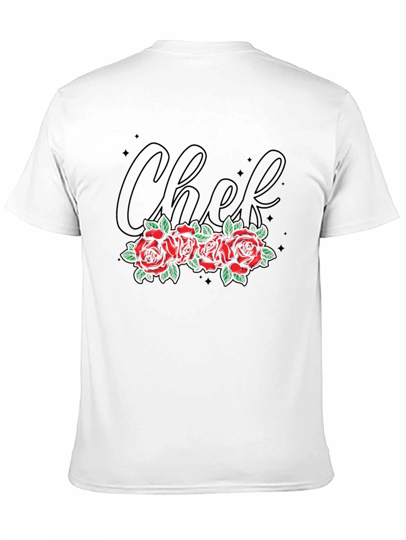 Chef Roses T-Shirt - Stylish Black Tee