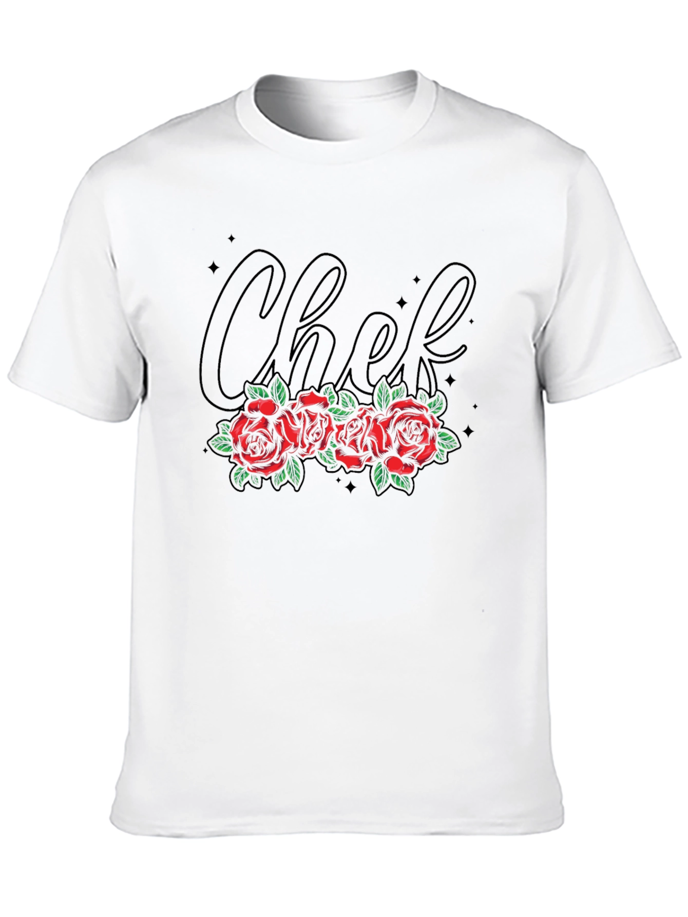 Chef Roses T-Shirt - Stylish Black Tee