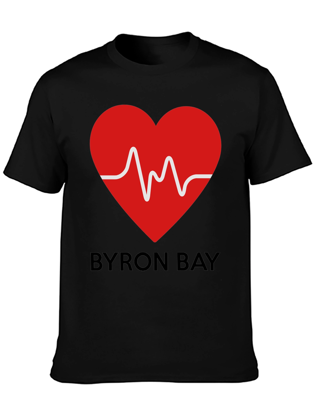 Byron Bay Heartbeat Graphic Tee