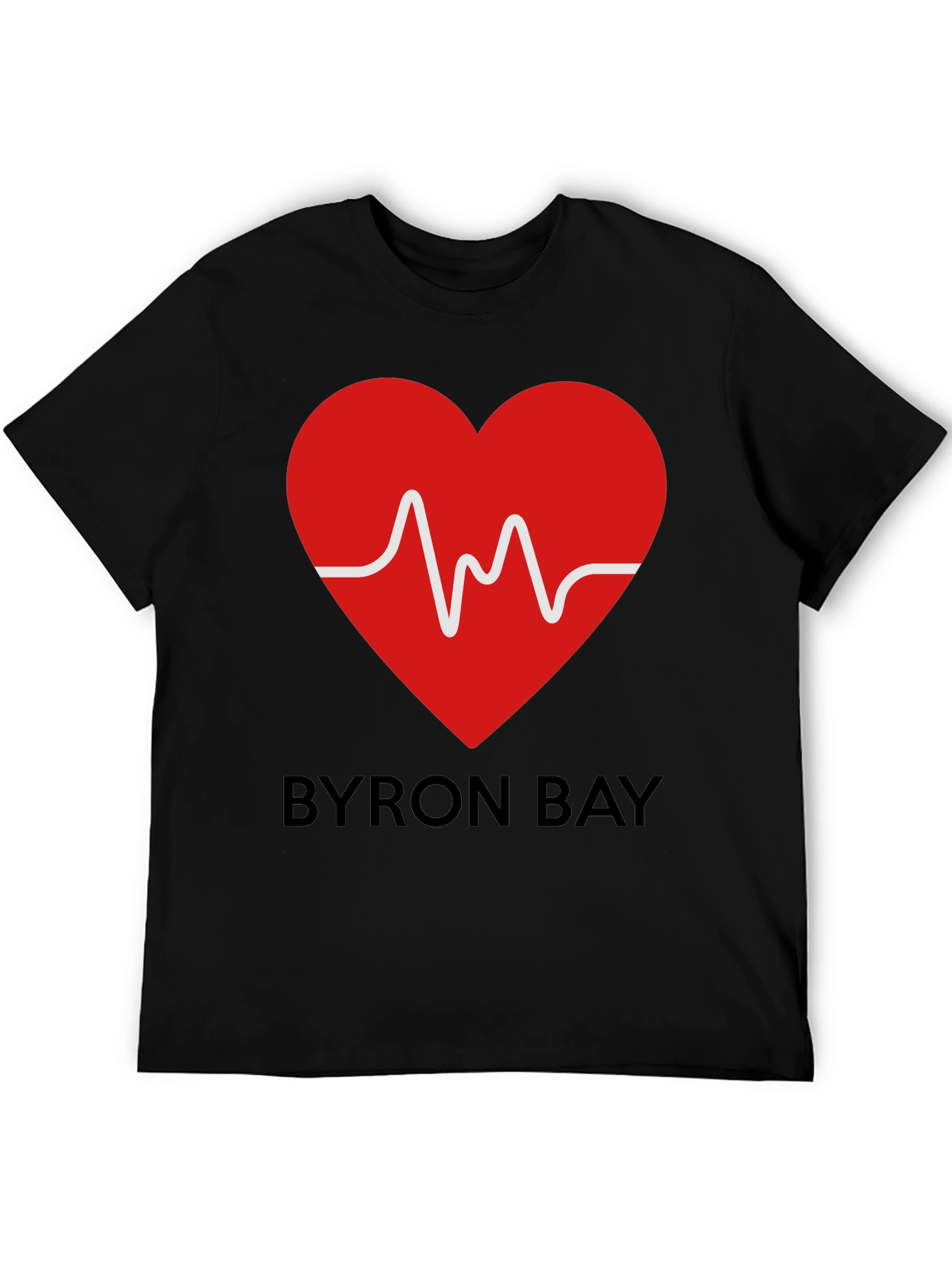Byron Bay Heartbeat Graphic Tee
