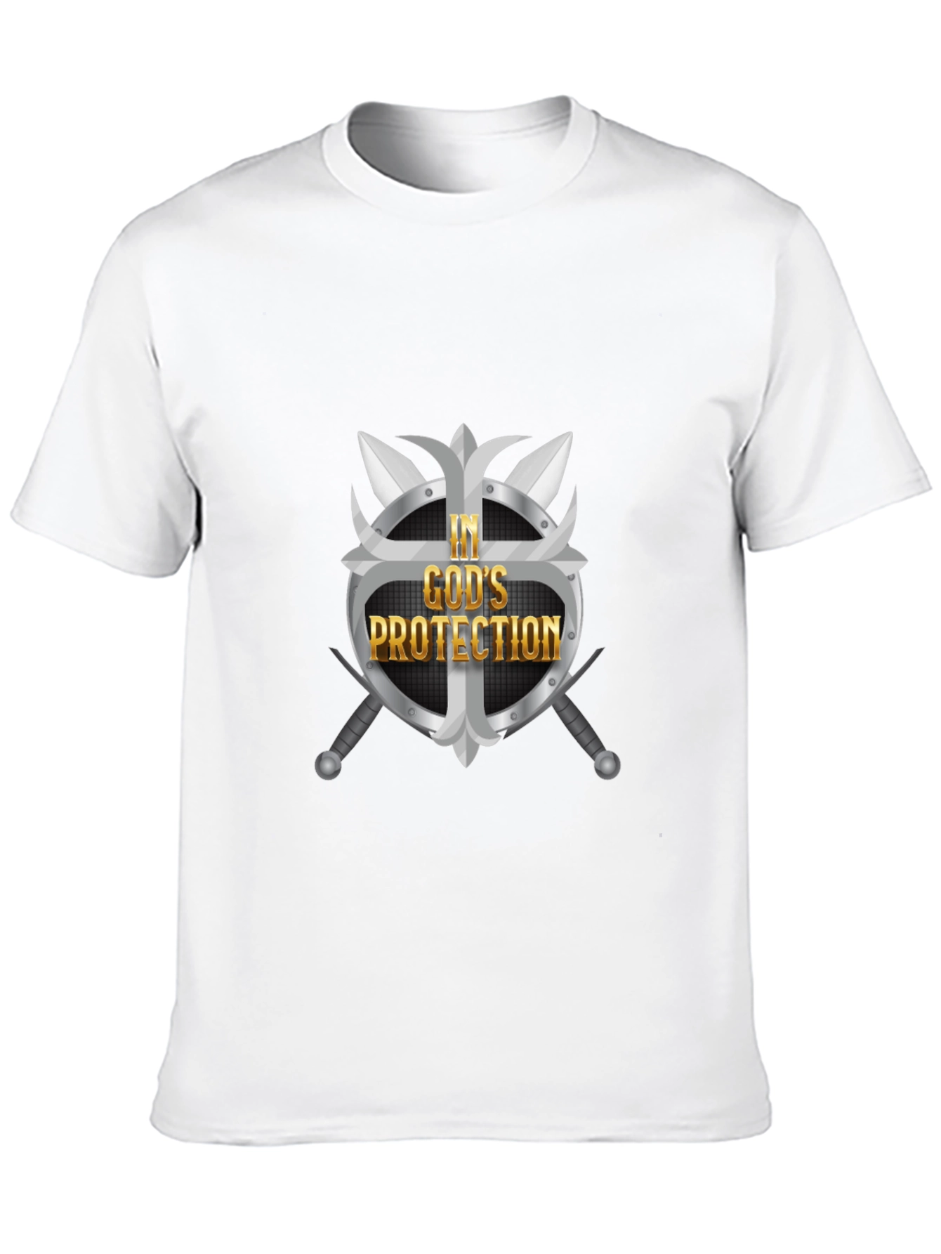 In Gods Protection Graphic Tee - Black